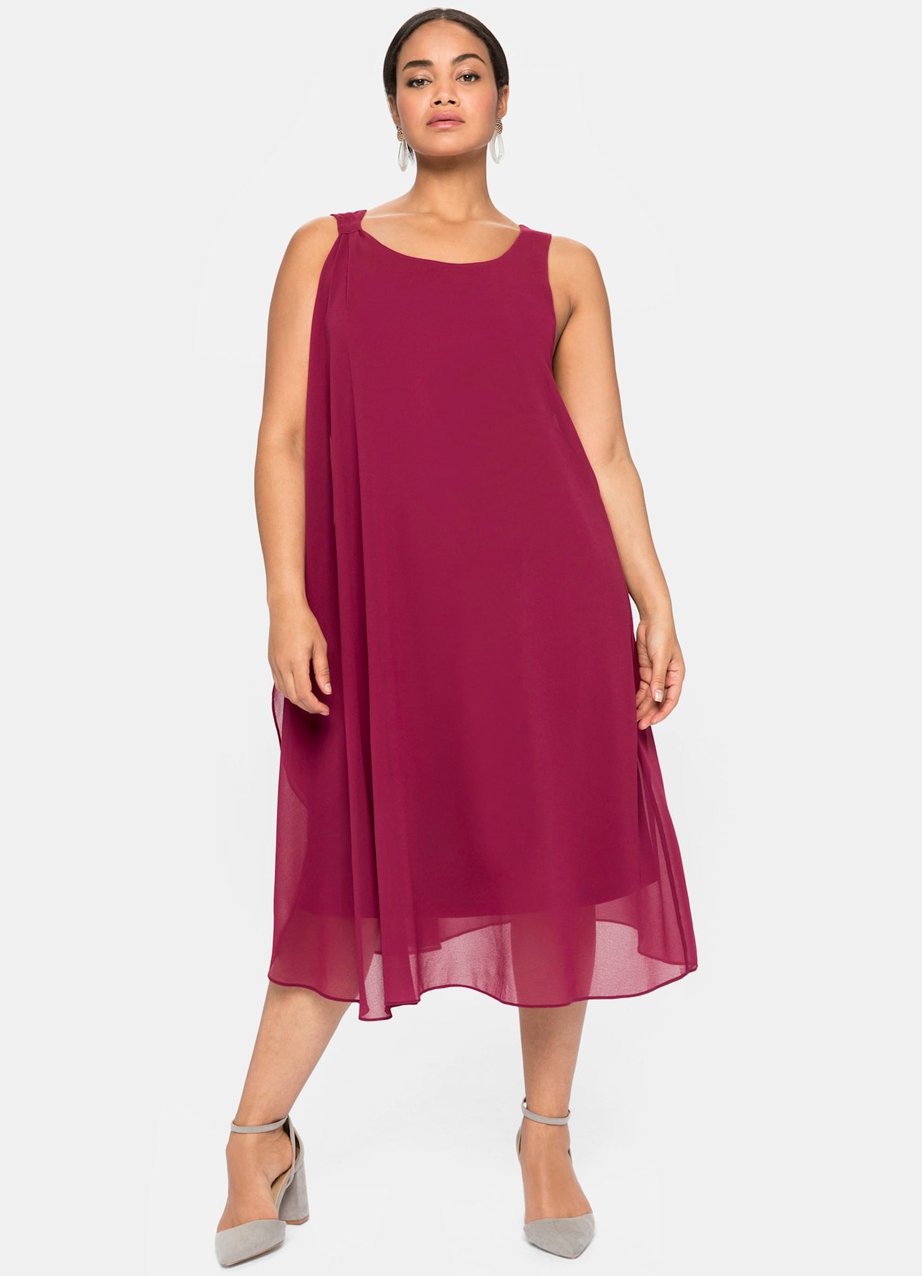 Sheego Chiffonkleid "Kleid" günstig online kaufen