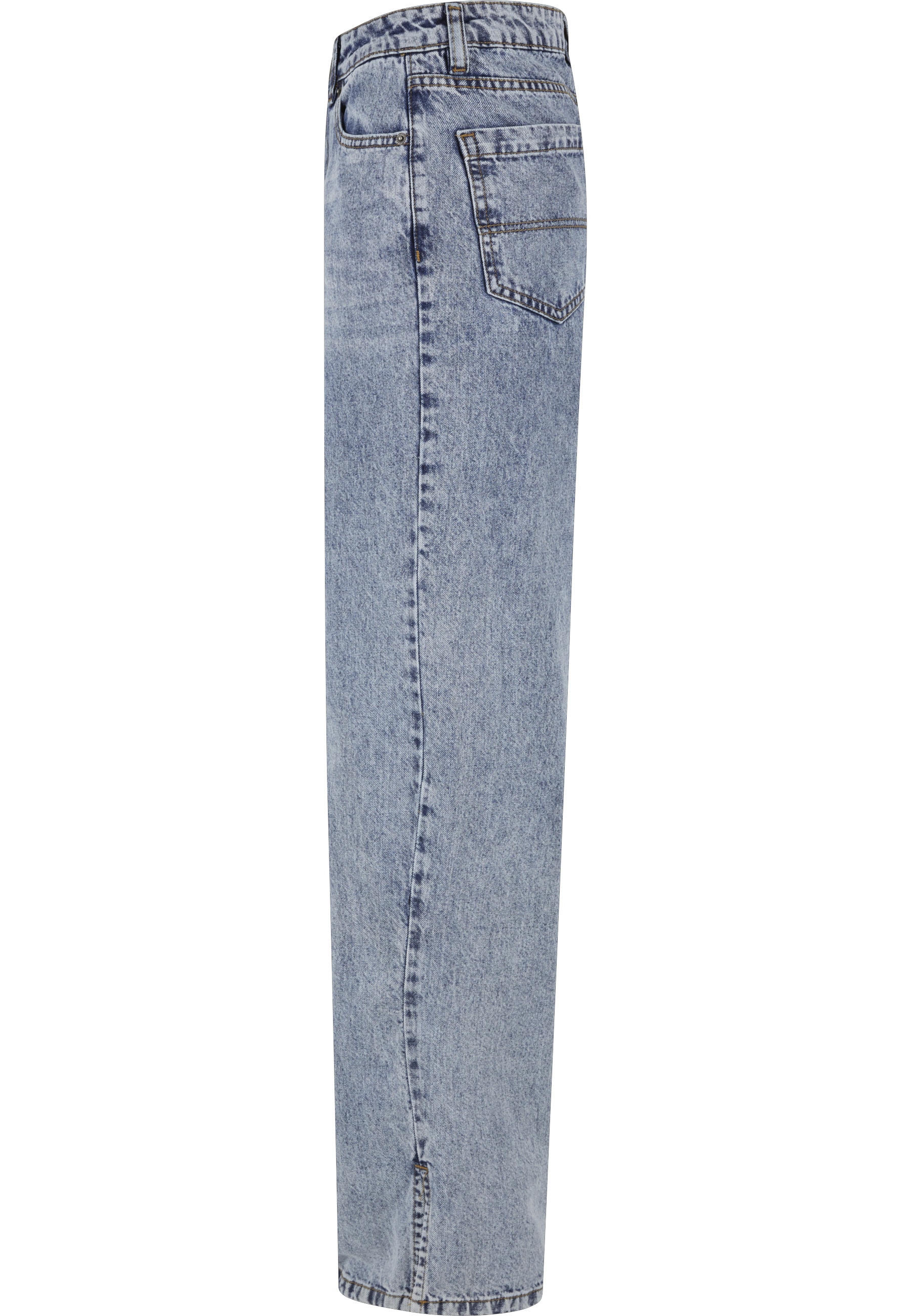 URBAN CLASSICS Bequeme Jeans »Urban Classics Damen Ladies Wide Leg Slit Denim«