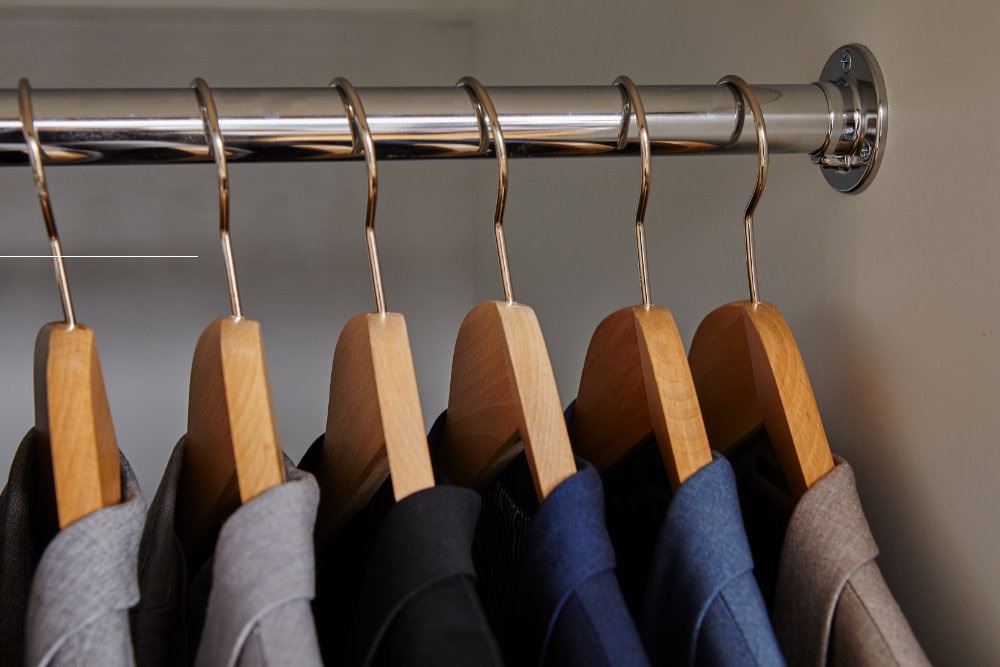 MAWA Kleiderbügel »Business RE RFS«, (Set, 10 tlg., 10 Kleiderbügel), mit Rockhaken und Steg