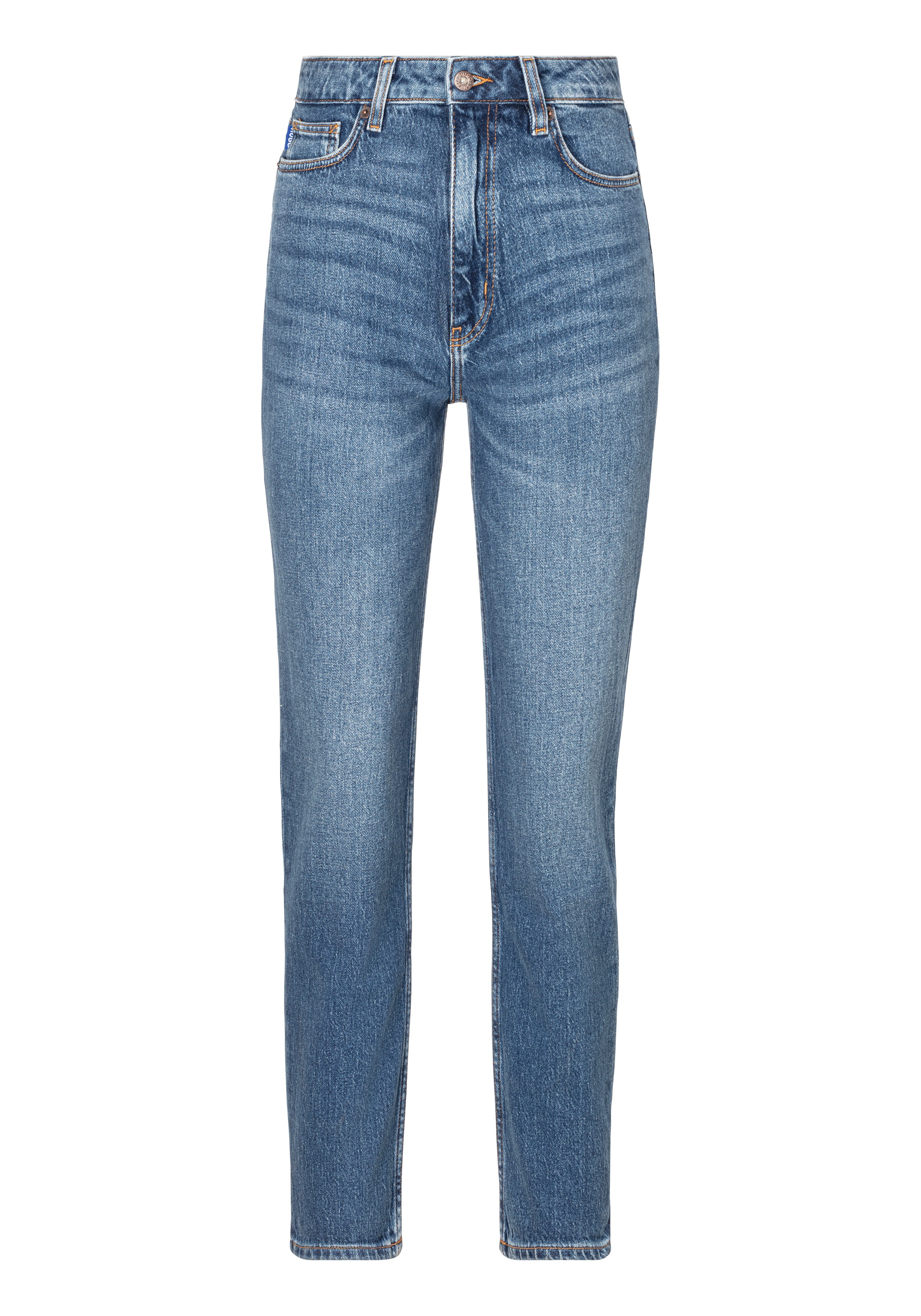 HUGO Blue Mom-Jeans »Noe«, Straight Fit Jeans mit hoher Leibhöhe