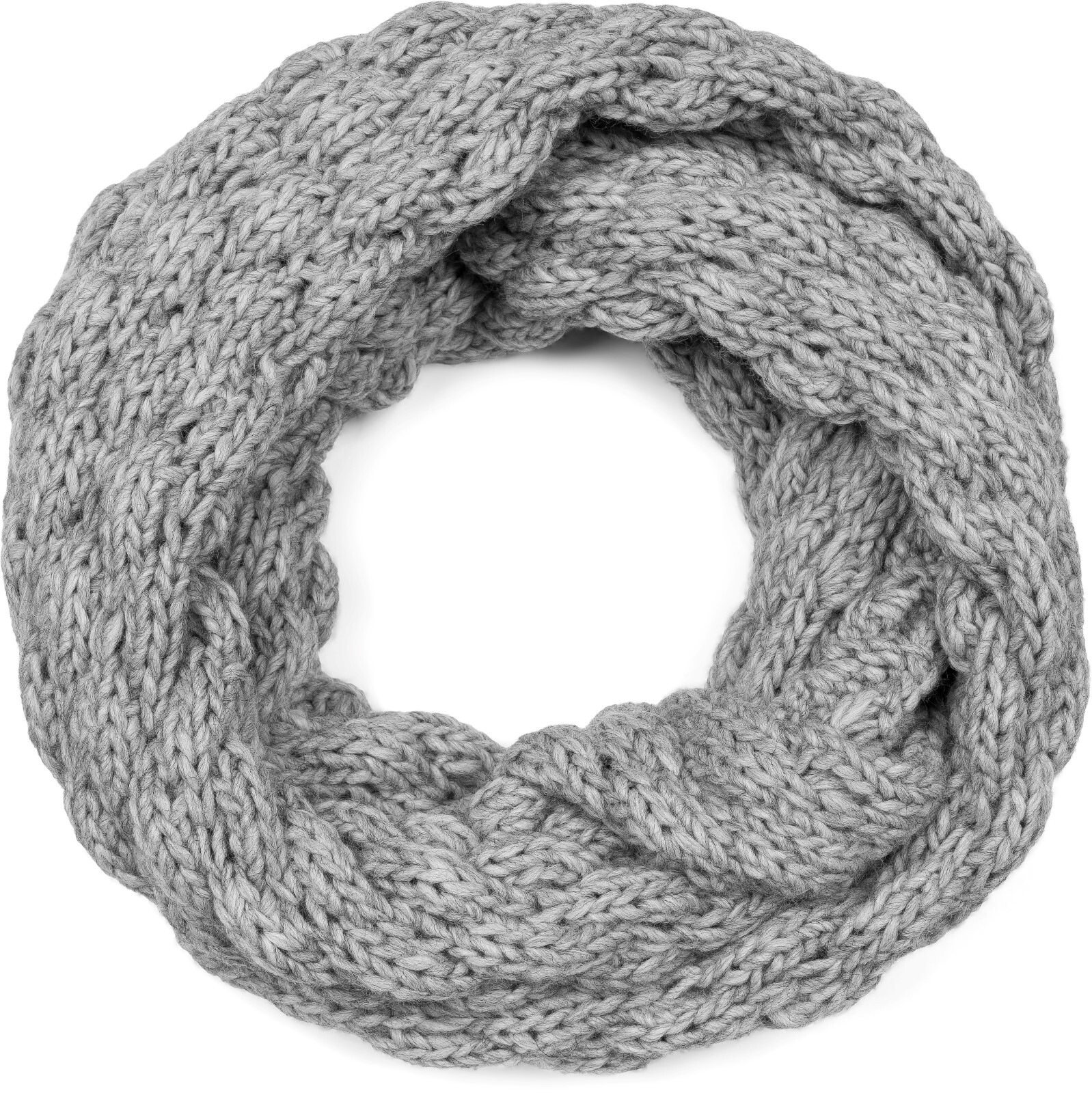 styleBREAKER Strickschal "Strick Loop mit Bubblemuster" 1 Stk.