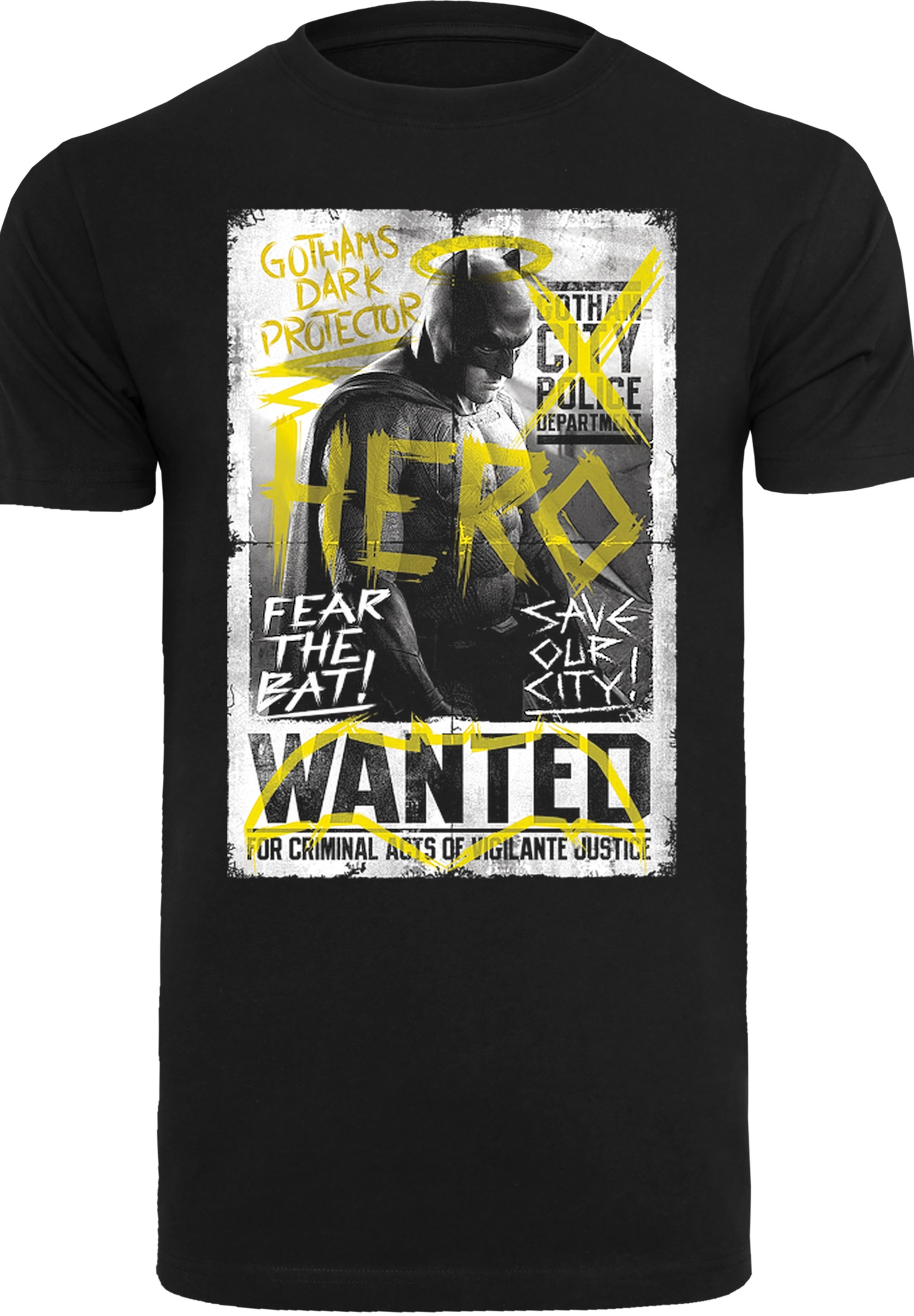 F4NT4STIC T-Shirt »DC Comics Batman vs Superman Wanted Poster«, Herren,Premium Merch,Regular-Fit,Basic,Bedruckt