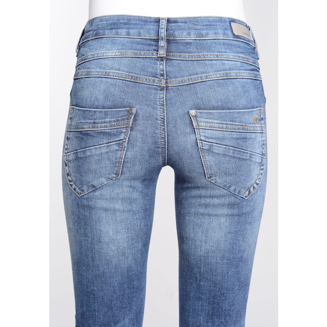 GANG Skinny-fit-Jeans »94MORA«, BAUR bestellen für mit | und vorne 3-Knopf-Verschluss Passe