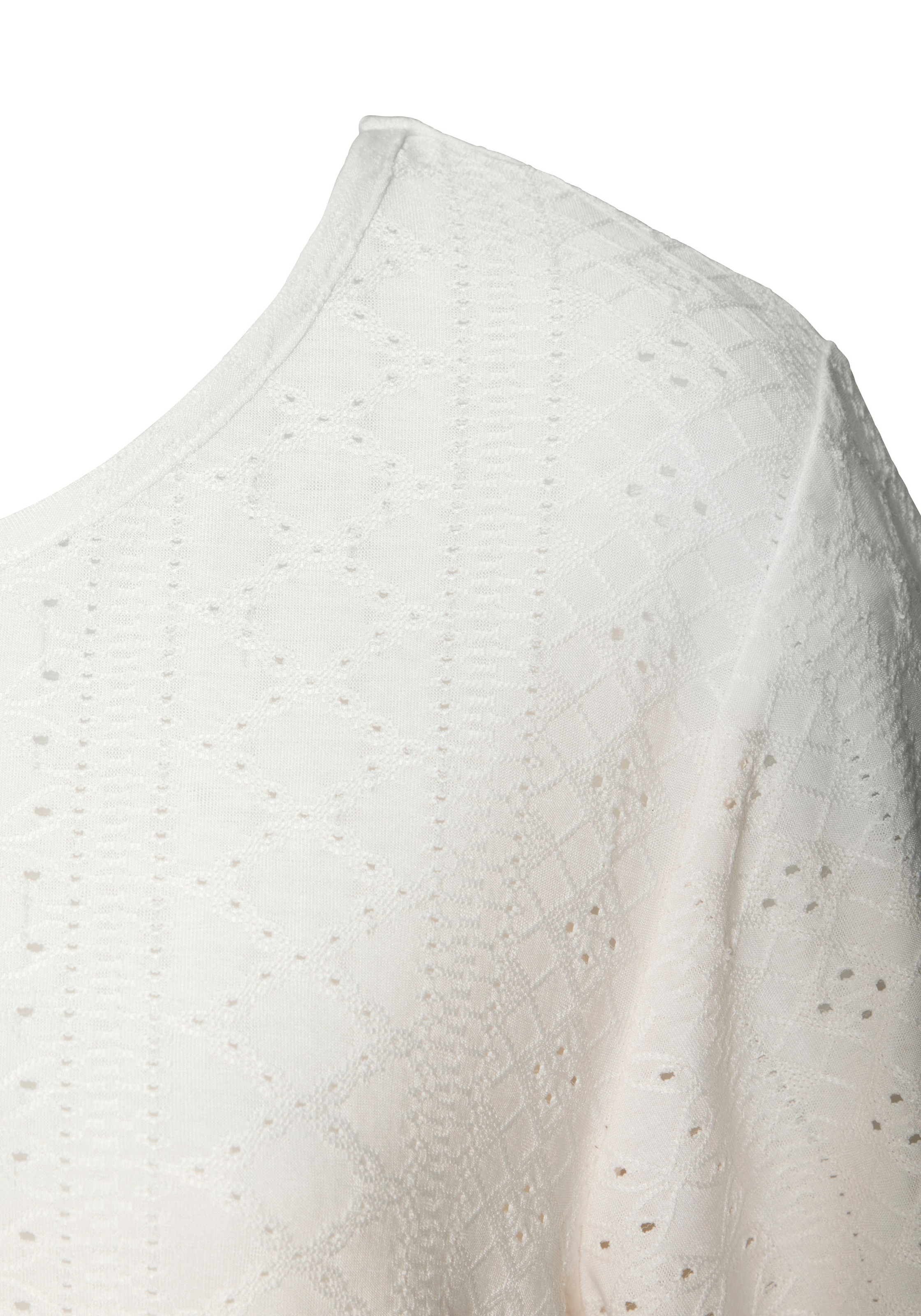 Vivance Kurzarmshirt »mit Lochstickerei«, (2er-Pack), aus pflegeleichter Qualität