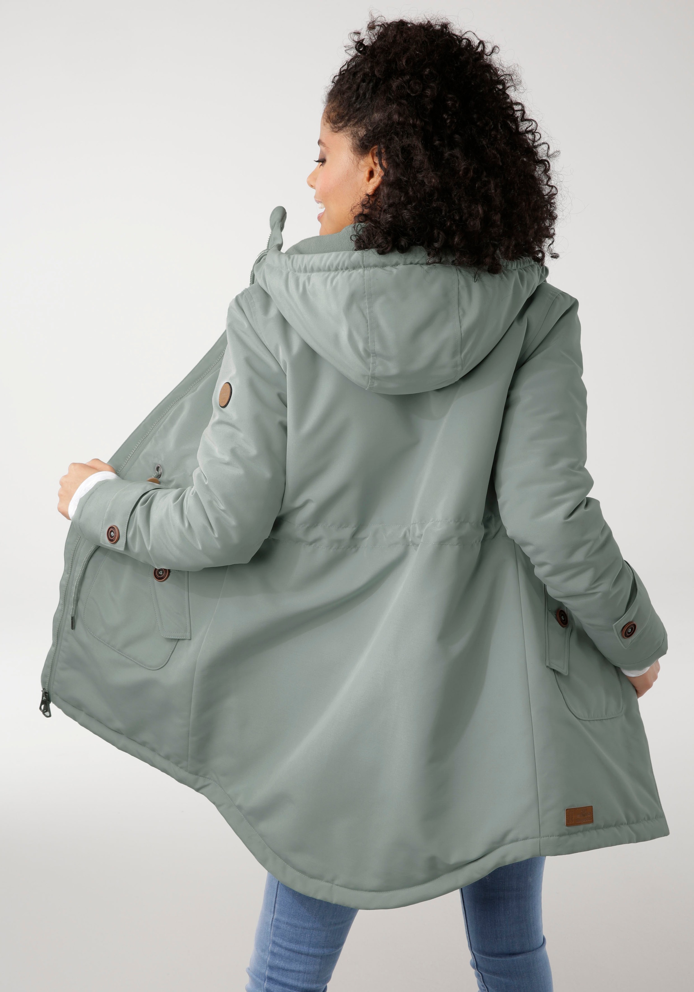 KangaROOS Winterjacke, mit Kapuze, mit Fleece-Fütterung günstig online kaufen