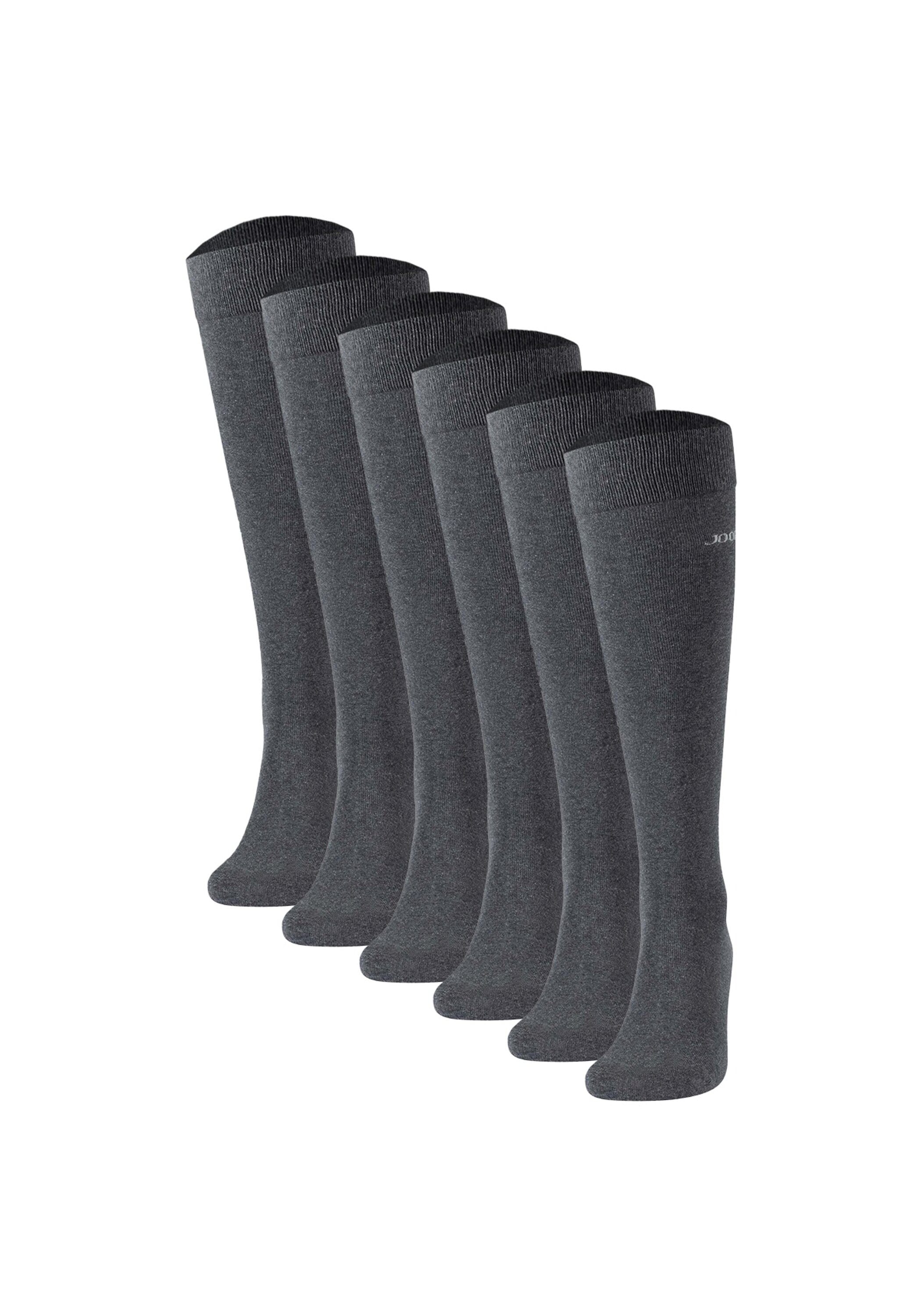 JOOP Socken "Socken Unisex premium essential cotton Knee High 6p 6er Pack"