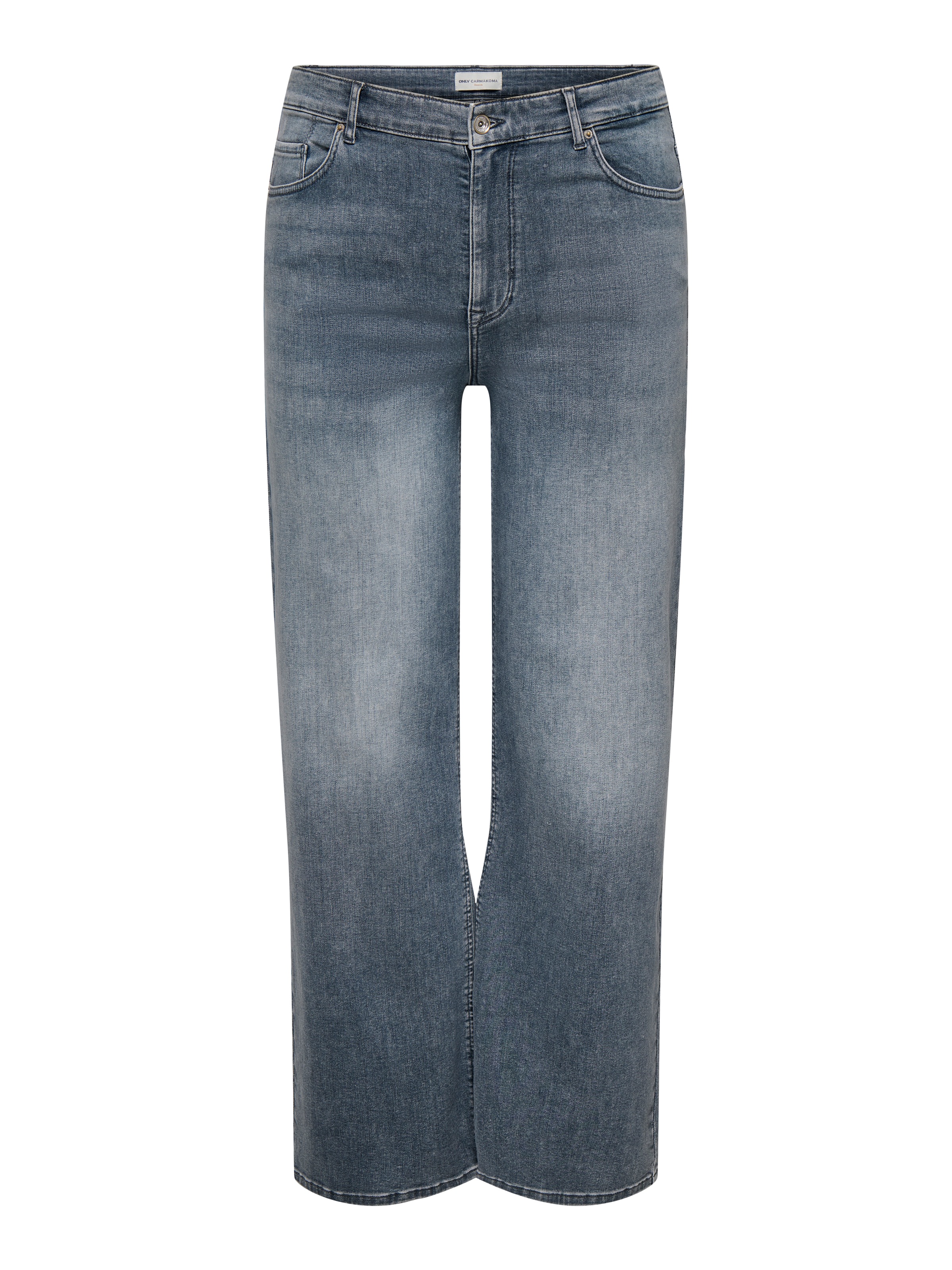 Only Carmakoma High-waist-Jeans "Carwilly Wide Hw REA2602 Dnm Noos" Baumwollmischung, High Waist