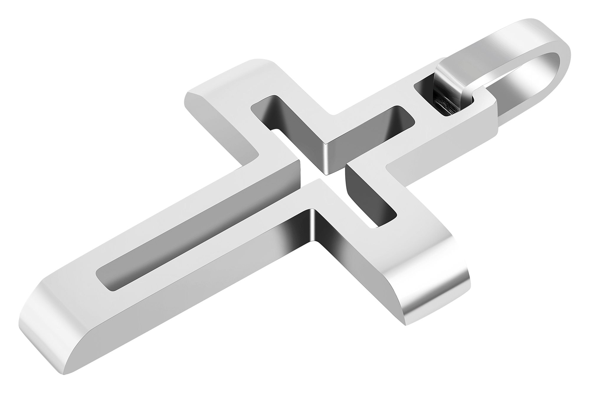 Adelia´s Kettenanhänger »Herren Anhänger – Kreuz Kreuzanhänger aus Edelstahl«  Ideal zum Verschenken – schlicht und stilvoll