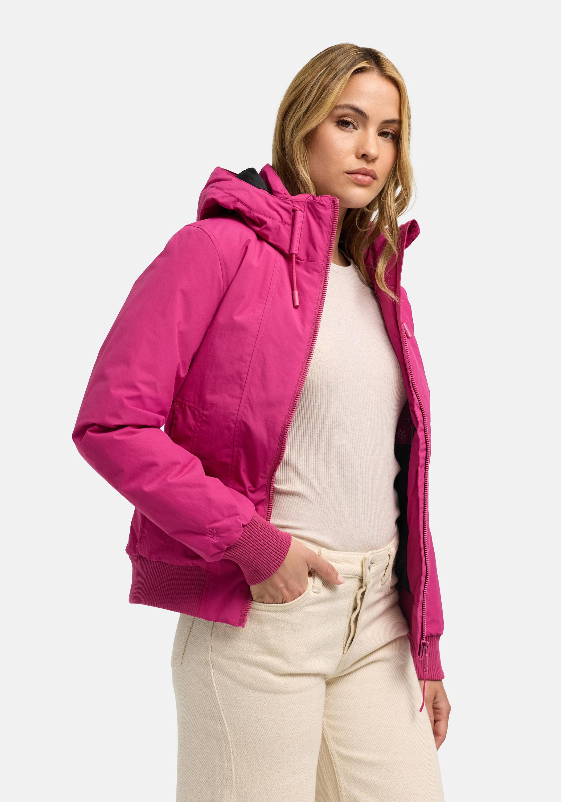 Navahoo Winterjacke "Kichermaus 14" mit Kapuze Wasserdichte Damen Jacke mit Kapuze