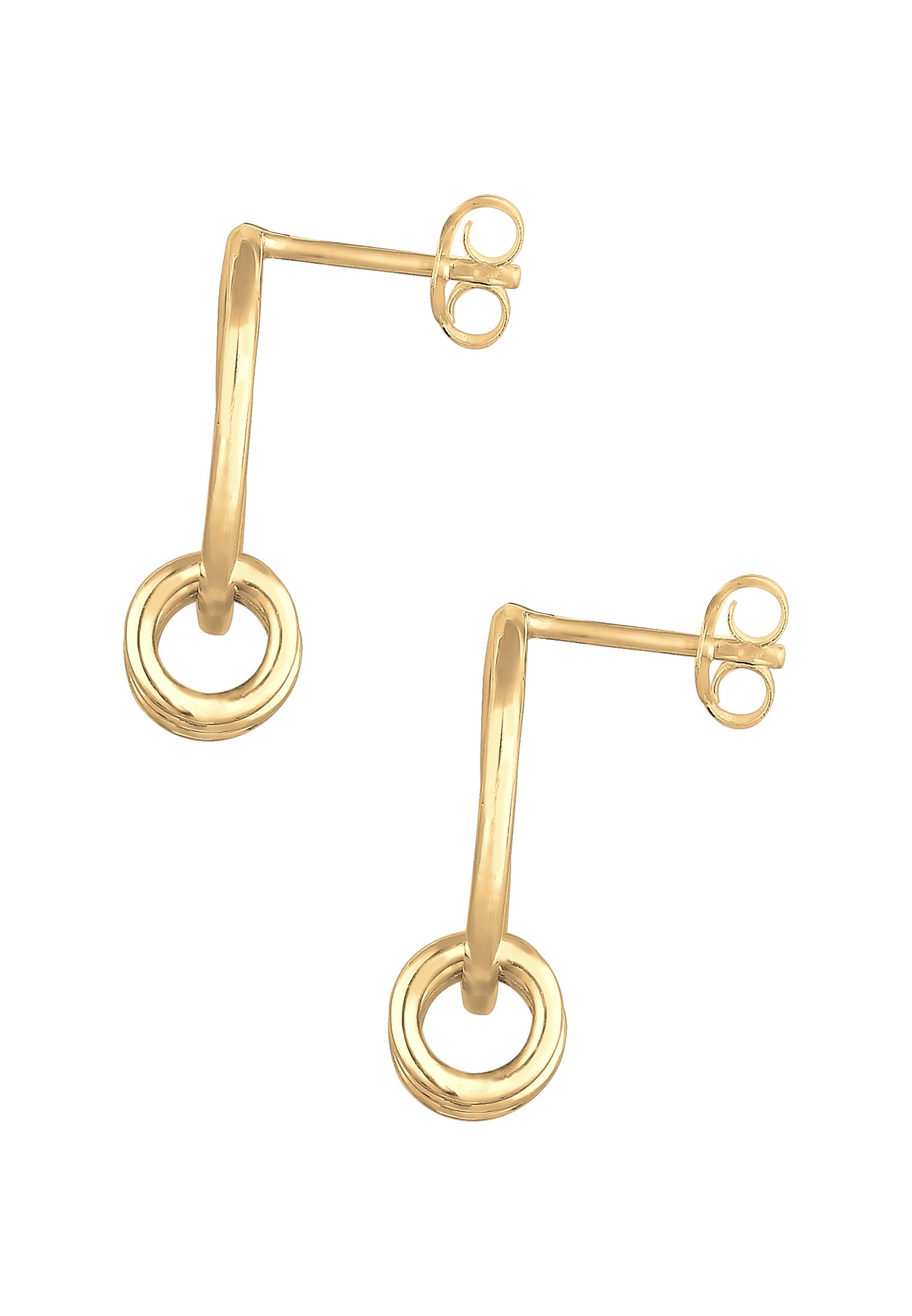 Elli Paar Ohrstecker »Ohrhänger Kreis Geo Basic Minimal 925er Silber«