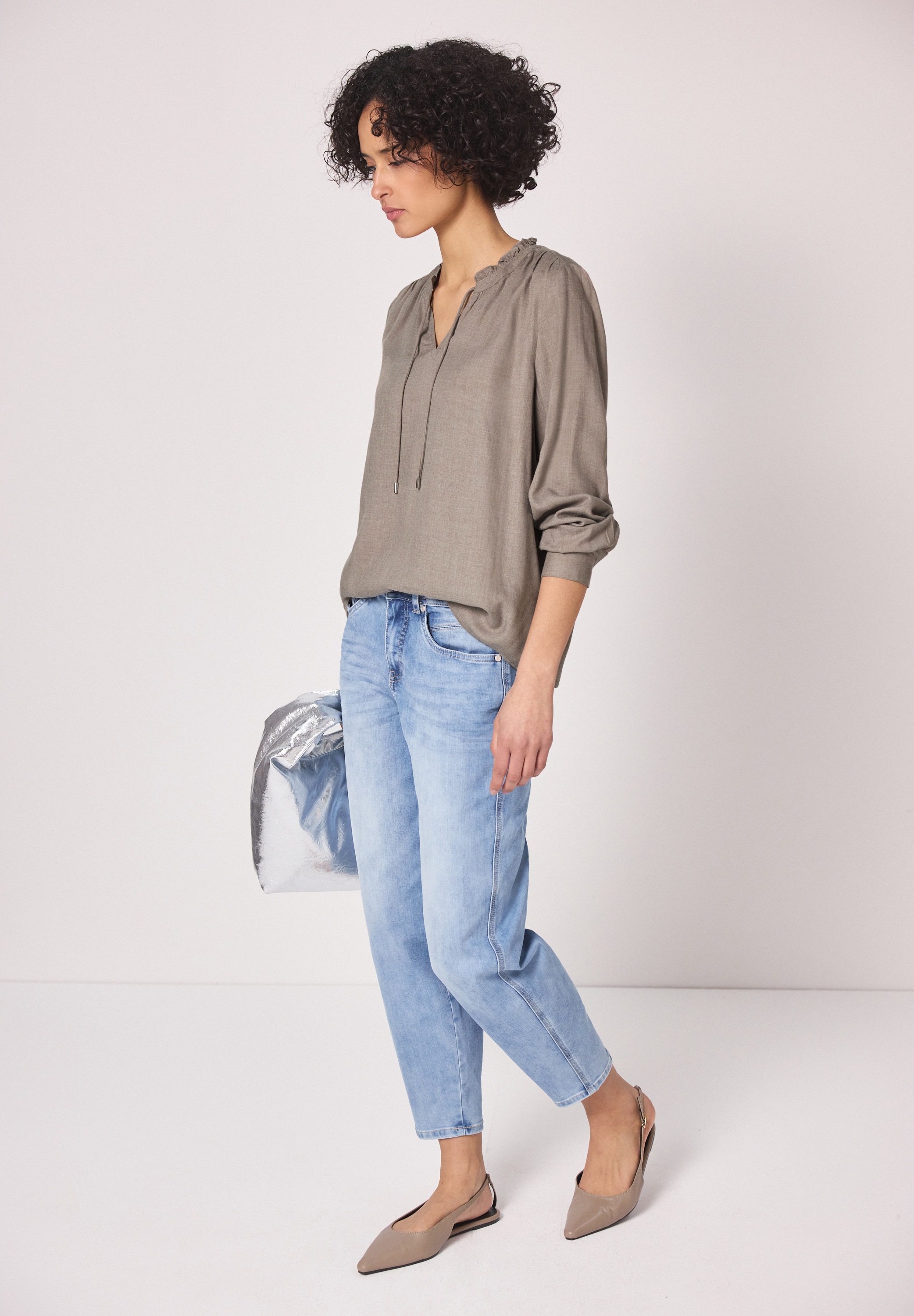 Thumbnail - STREET ONE Langarmbluse mit Rüschendetails