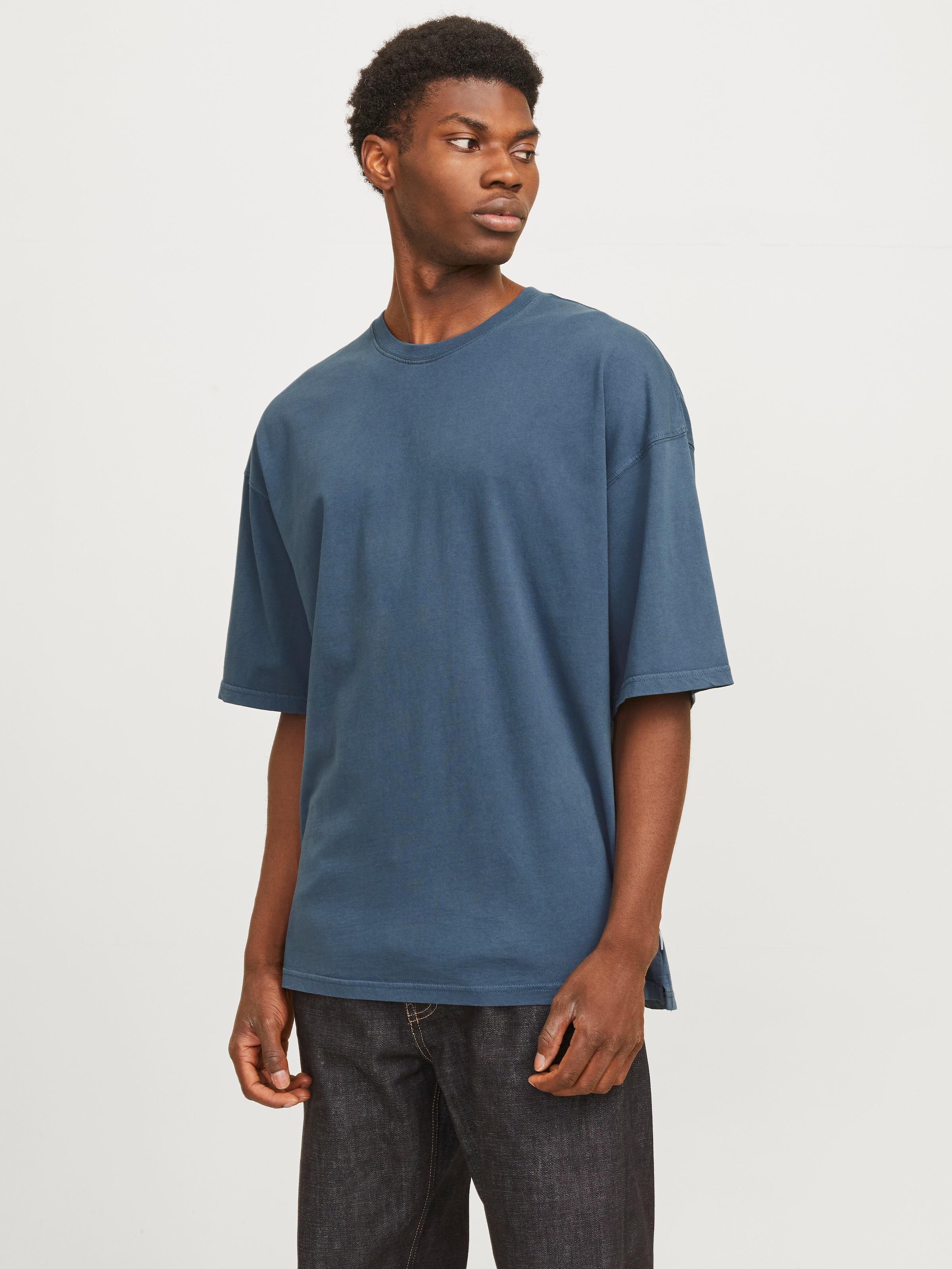 Jack & Jones Rundhalsshirt "JJECHARGE FADED TEE O-NECK NOOS", mit Rundhalsausschnitt