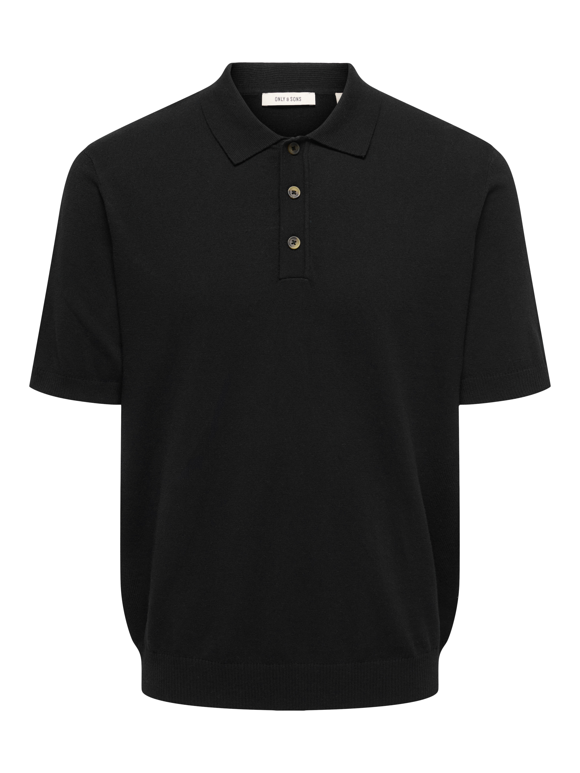 ONLY & SONS Polokragenpullover »ONSLOUI REG 12 SS MEL POLO KNIT NOOS« Baumwollmischung, regular fit