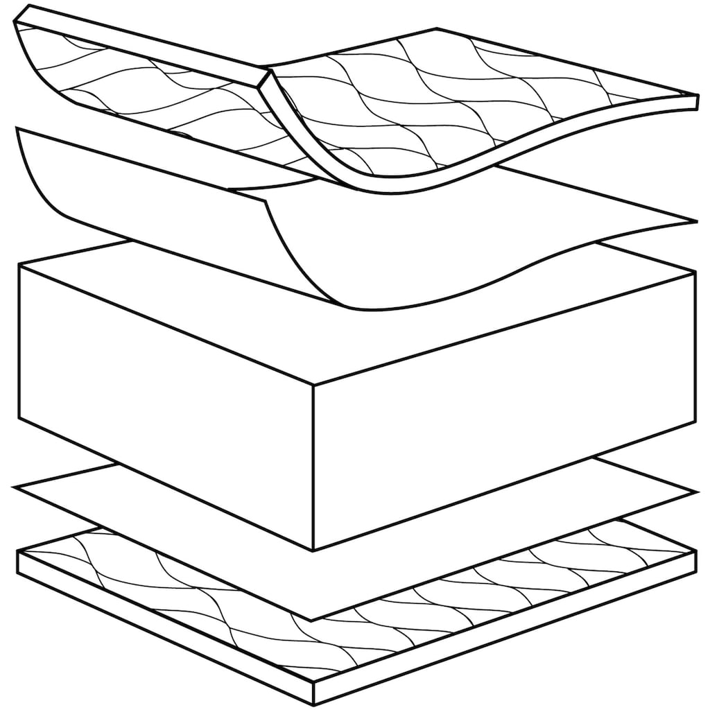 Julius Zöllner Kindermatratze »Jan, Matratze 60x120, 70x140 cm«, 8 cm hoch, (1 St.), Matratze für Babys & Kleinkinder, H1, atmungsaktiv