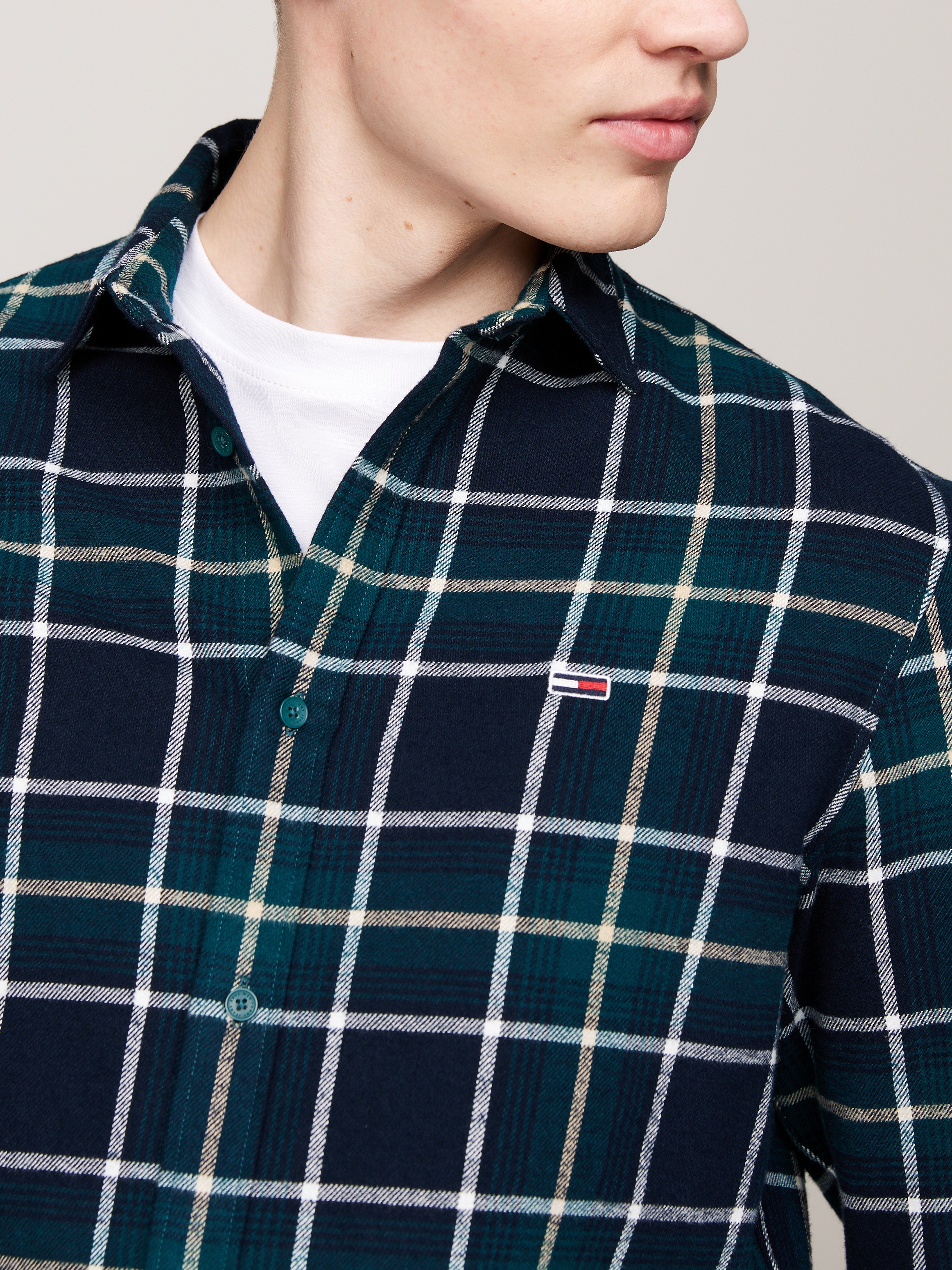 Tommy Jeans Langarmhemd »TJM REG CHECK FLANNEL SHIRT EXT«