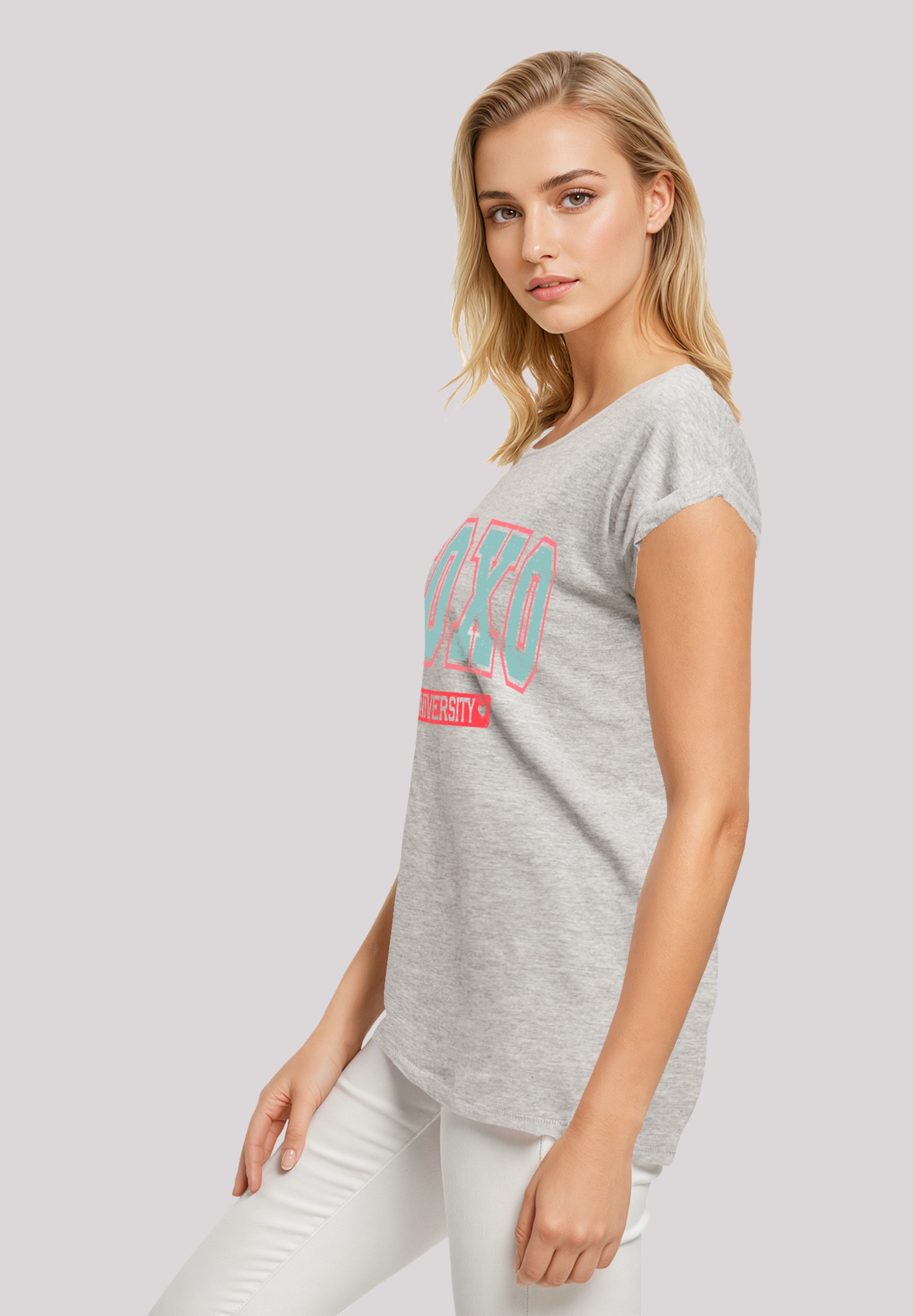 F4NT4STIC T-Shirt »XOXO University Valentinstag«, Premium Qualität
