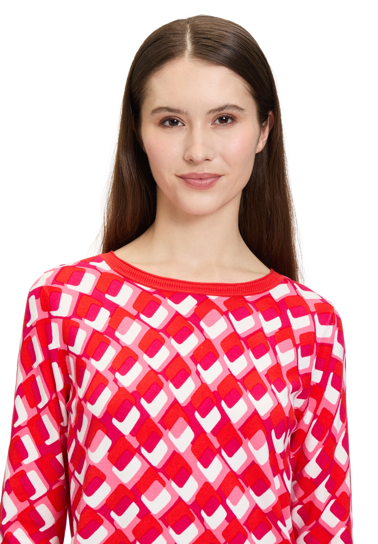 Betty Barclay Strickpullover »Betty Barclay Damen Basic-Strickpullover mit Print«, (1 tlg.), Druck