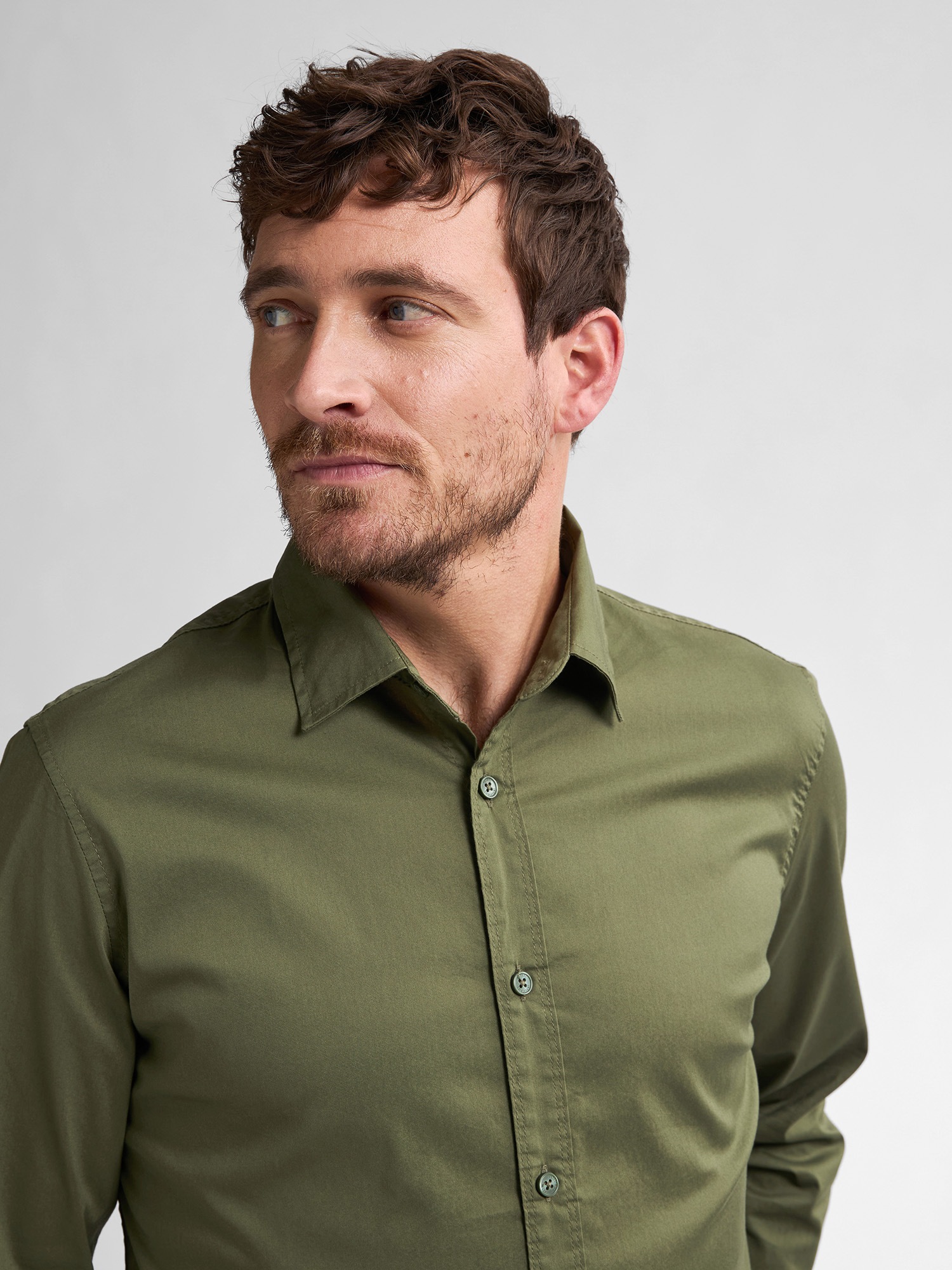 Thumbnail - Petrol Industries Langarmshirt, mit Button-Down Kragen