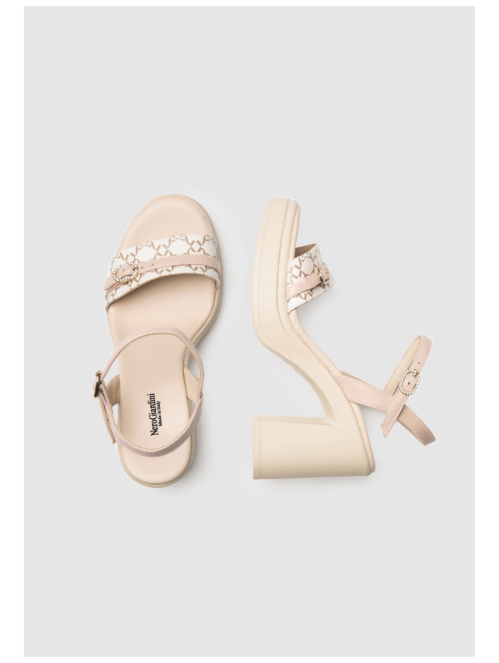 Nero Giardini High-Heel-Sandalette »Nero Giardini Sandalen Lederimitat/Textil«