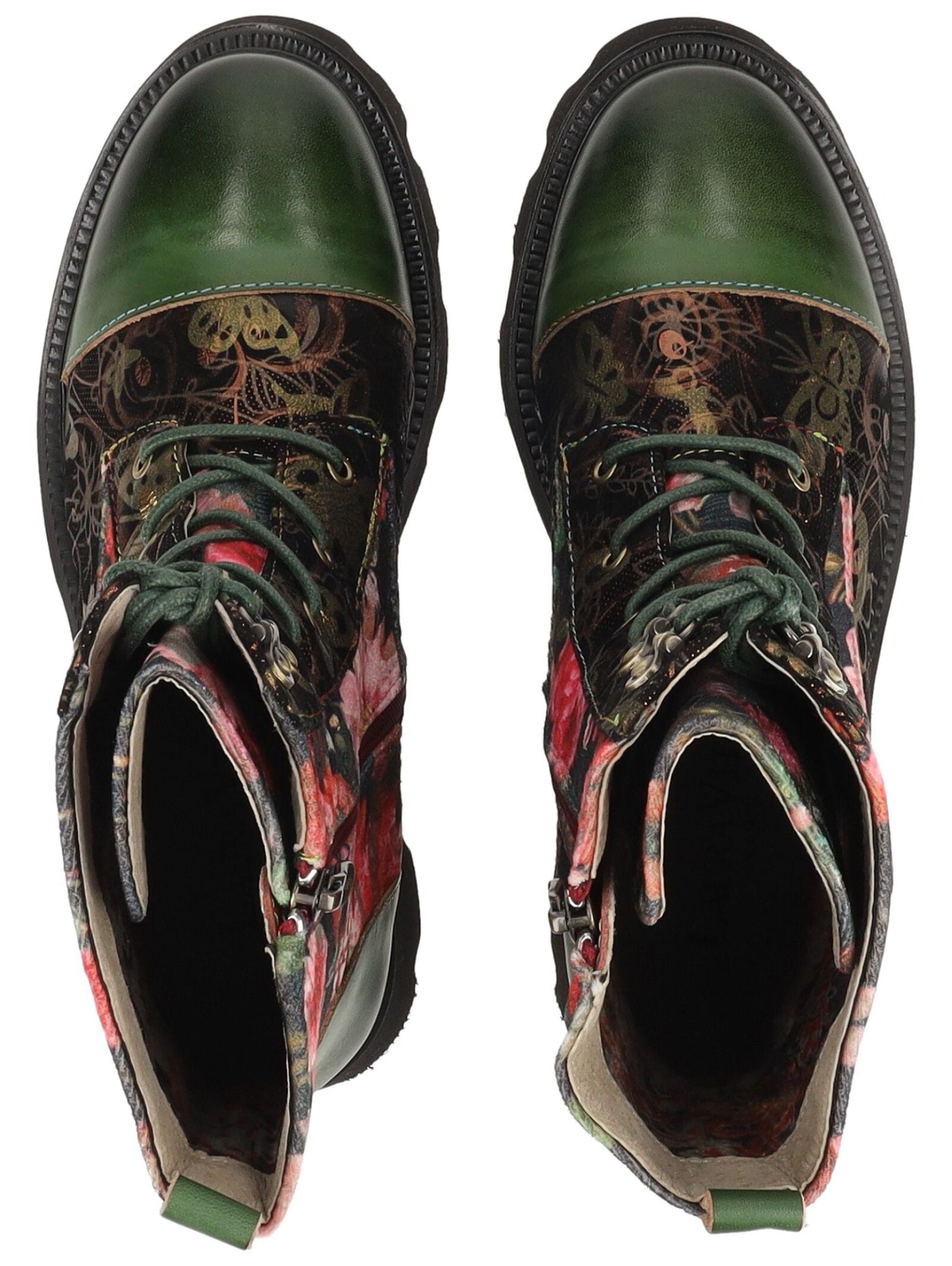 LAURA VITA Schnürstiefelette »LAURA VITA Stiefelette Lederimitat/Textil«