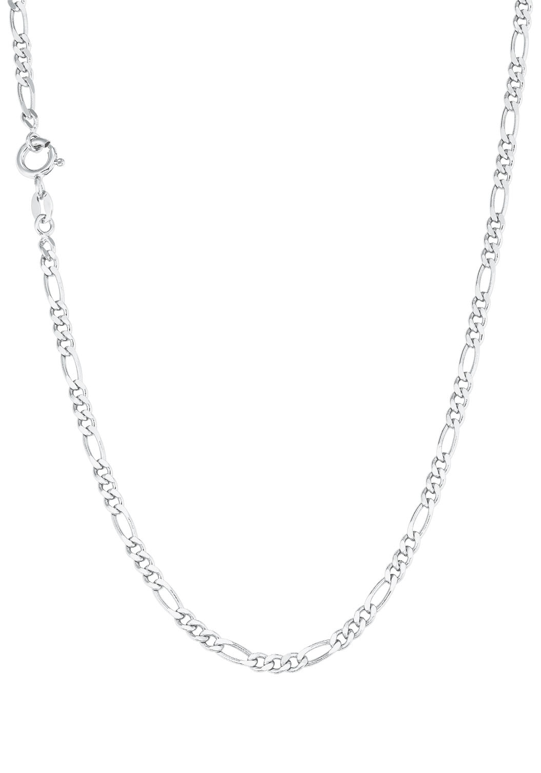 AMOR Damen Silberkette "Figarokettengliederung", Silber 925 (Sterlingsilber), L: 45, silber, Silber 925 (Sterlingsilber), Halsketten