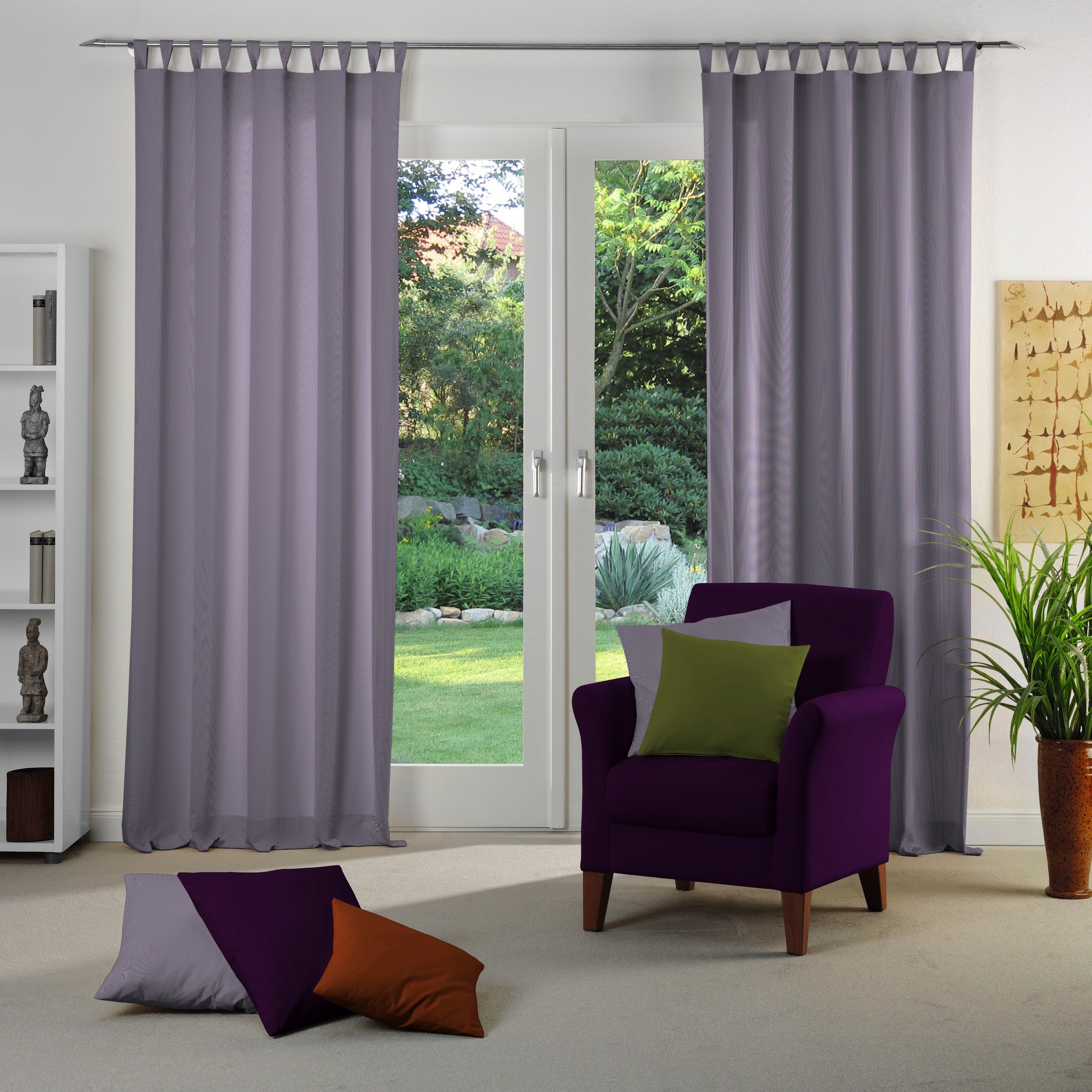 Adam Vorhang "Vorhang Uni Collection Light aus 100 % Bio-Baumwolle, Schlauf günstig online kaufen