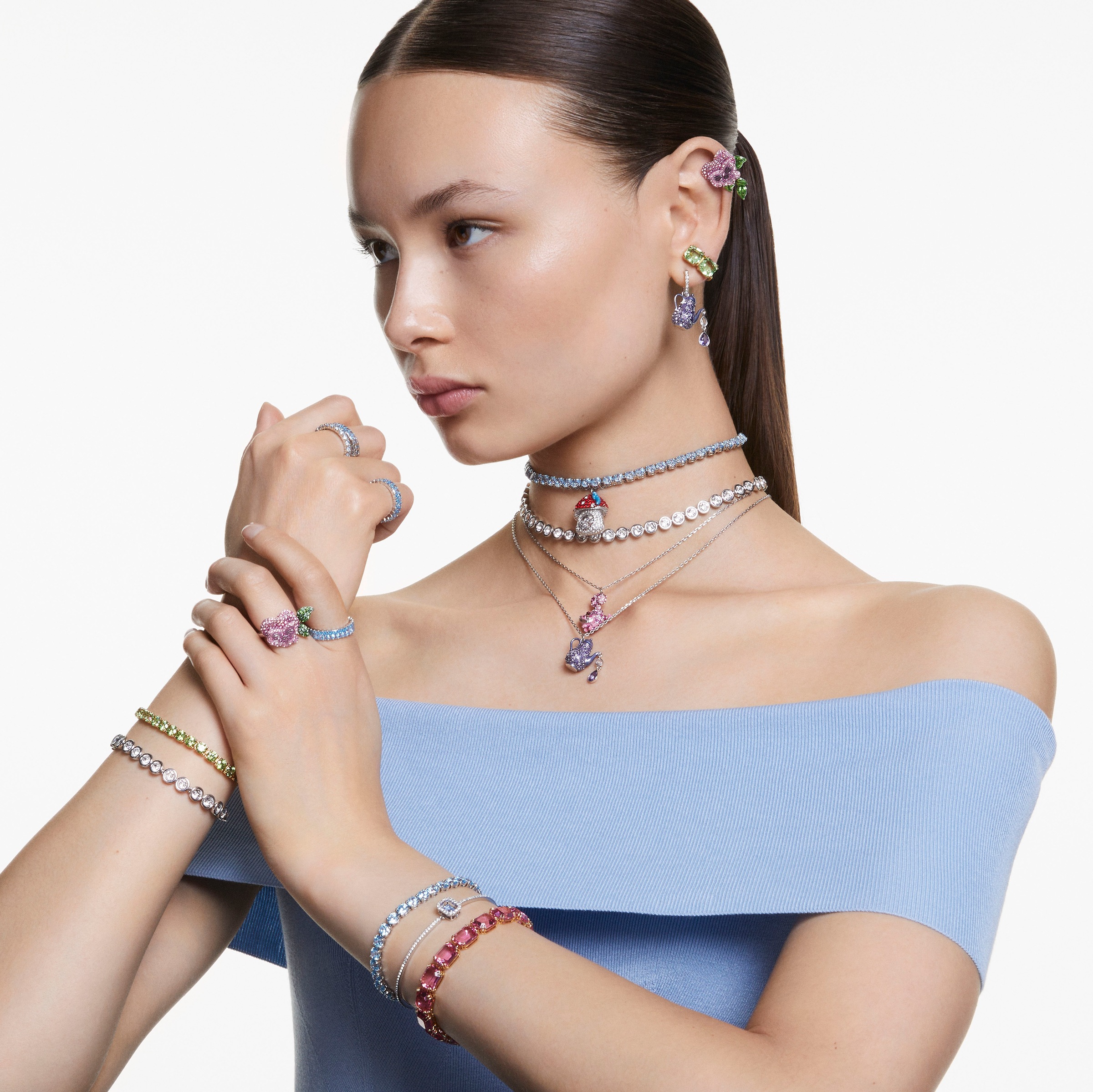 Swarovski Armband »Imber Tennis, Rundschliff, 5682666«, mit Swarovski® Kristall