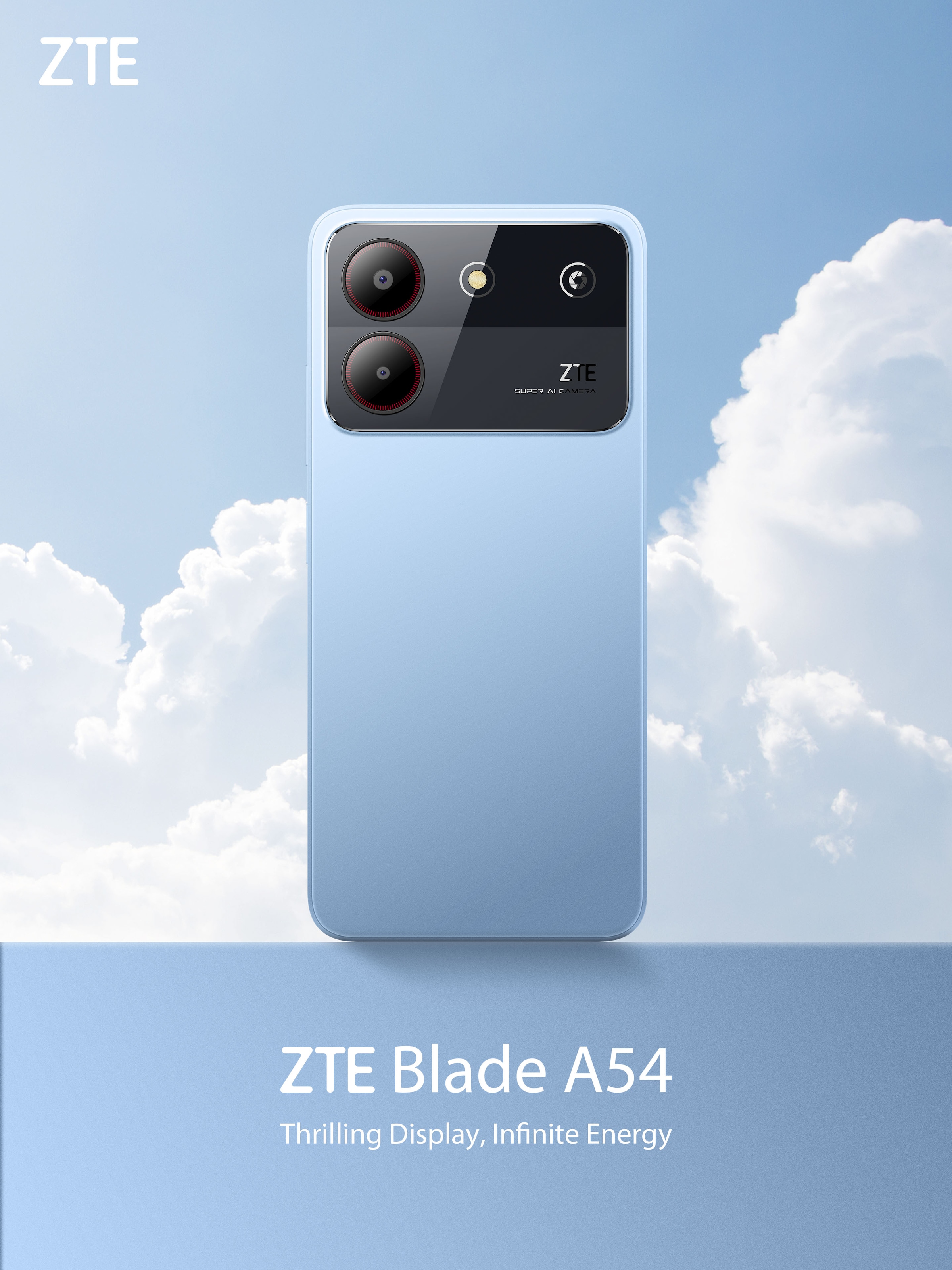 ZTE Smartphone »Blade A54«, grau, Zoll, MP cm/6,6 | 16,76 BAUR Speicherplatz, 13 Kamera GB 64