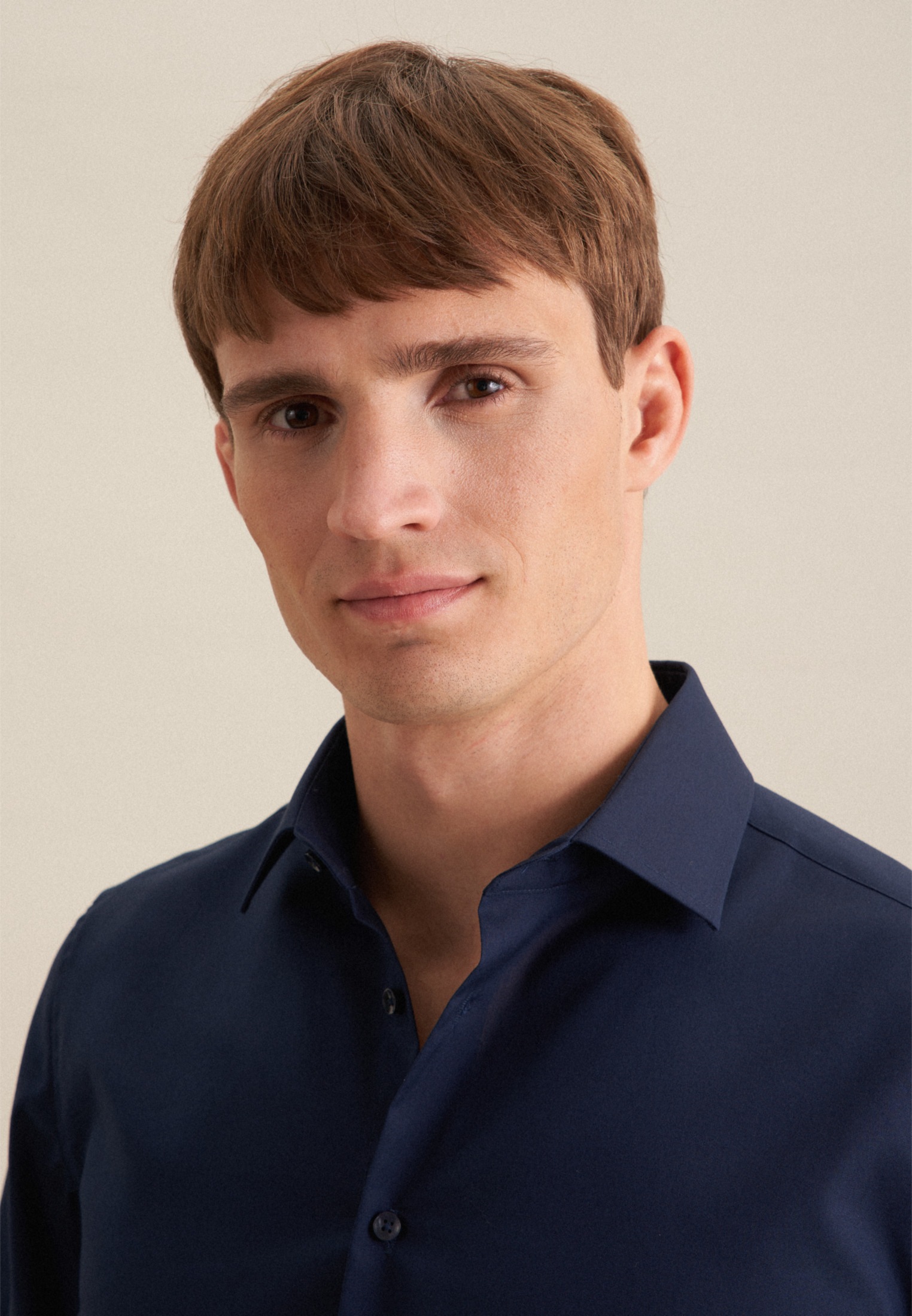 Thumbnail - seidensticker Businesshemd "Schwarze Rose" Slim 1/1 Kentkragen Uni