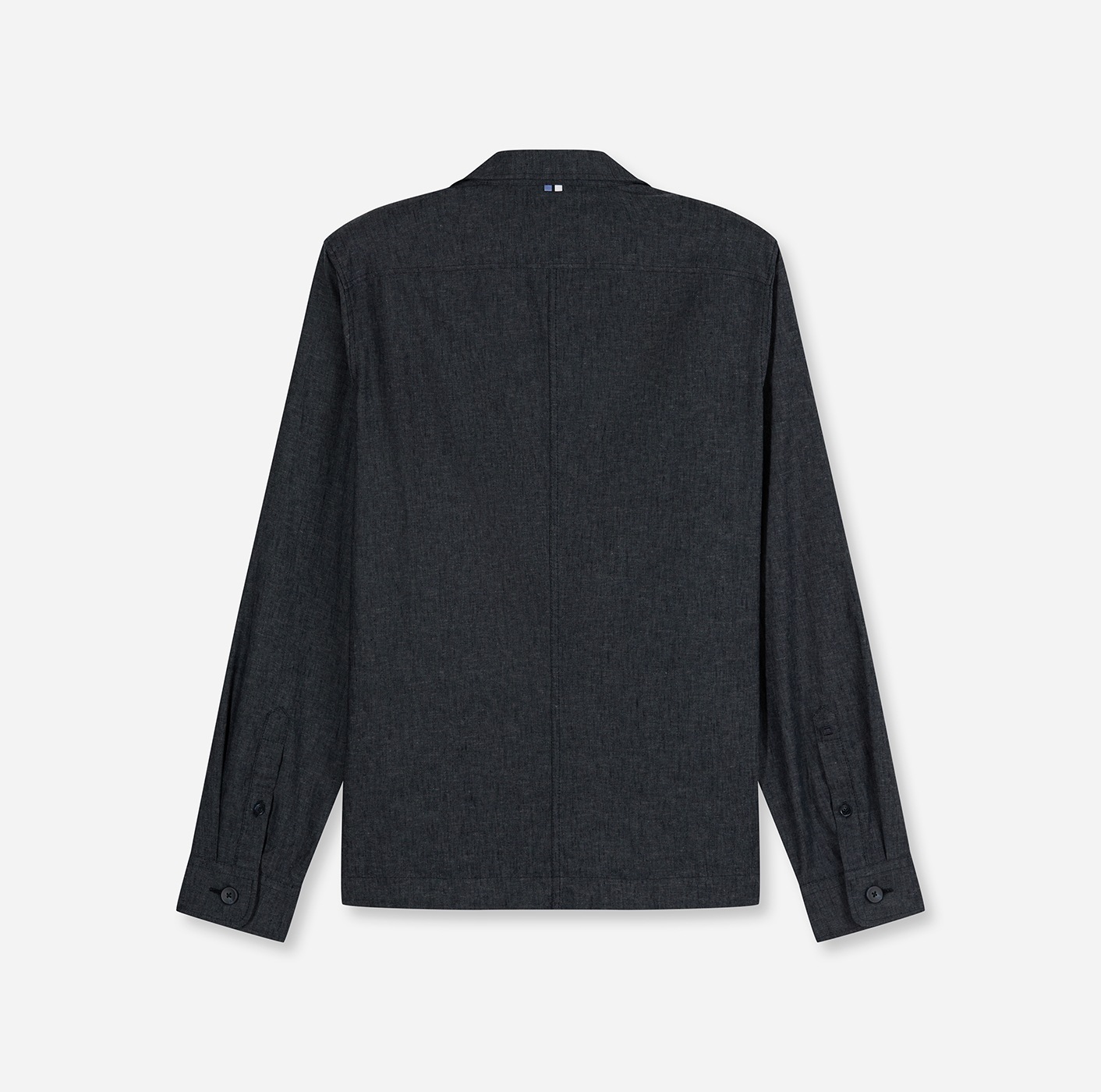 Thumbnail - OLYMP Hemdjacke ohne Kapuze meliert und mit Leinen