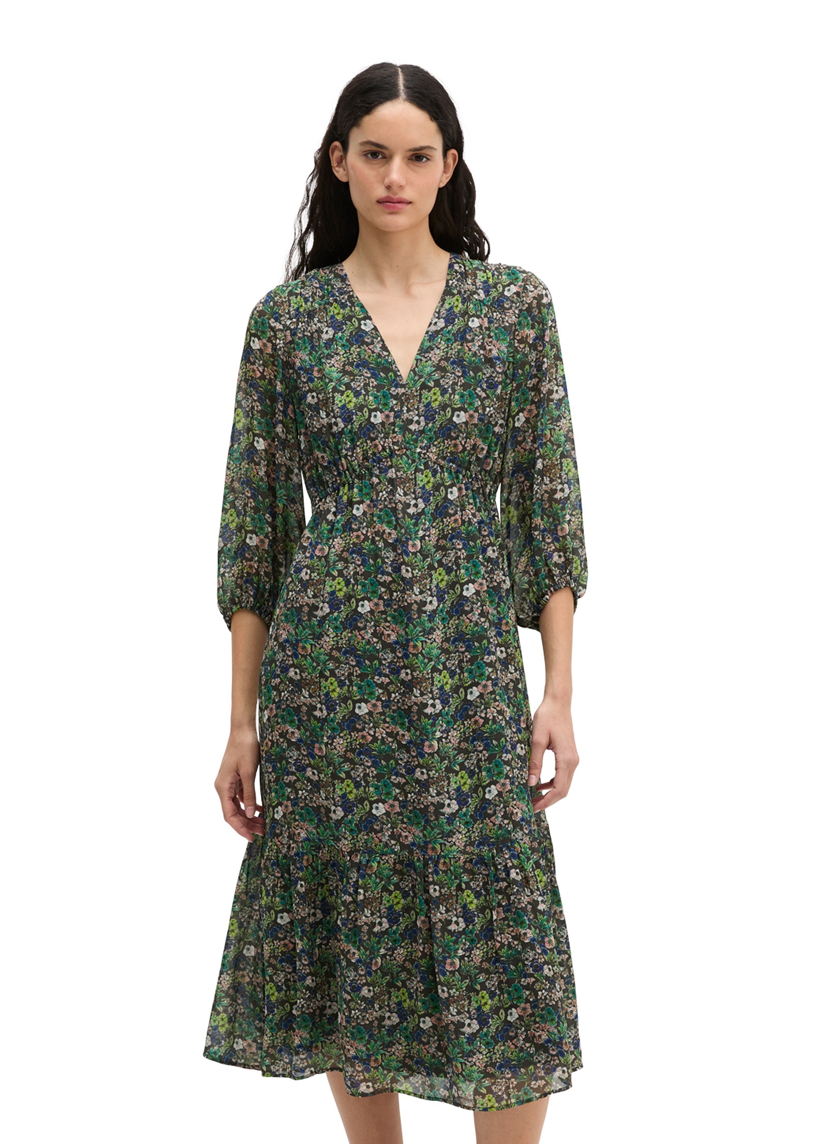Marc OPolo Midikleid "aus bedruckter Viskose"
