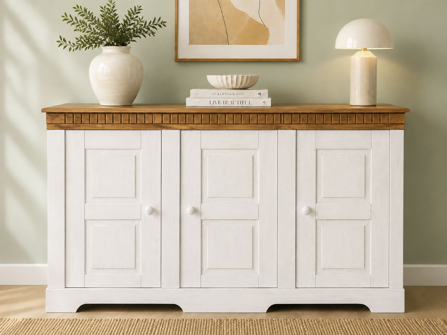 OTTO home Sideboard "Lisa" Kommode aus massivem Kiefernholz, in 2 Breiten lieferbar