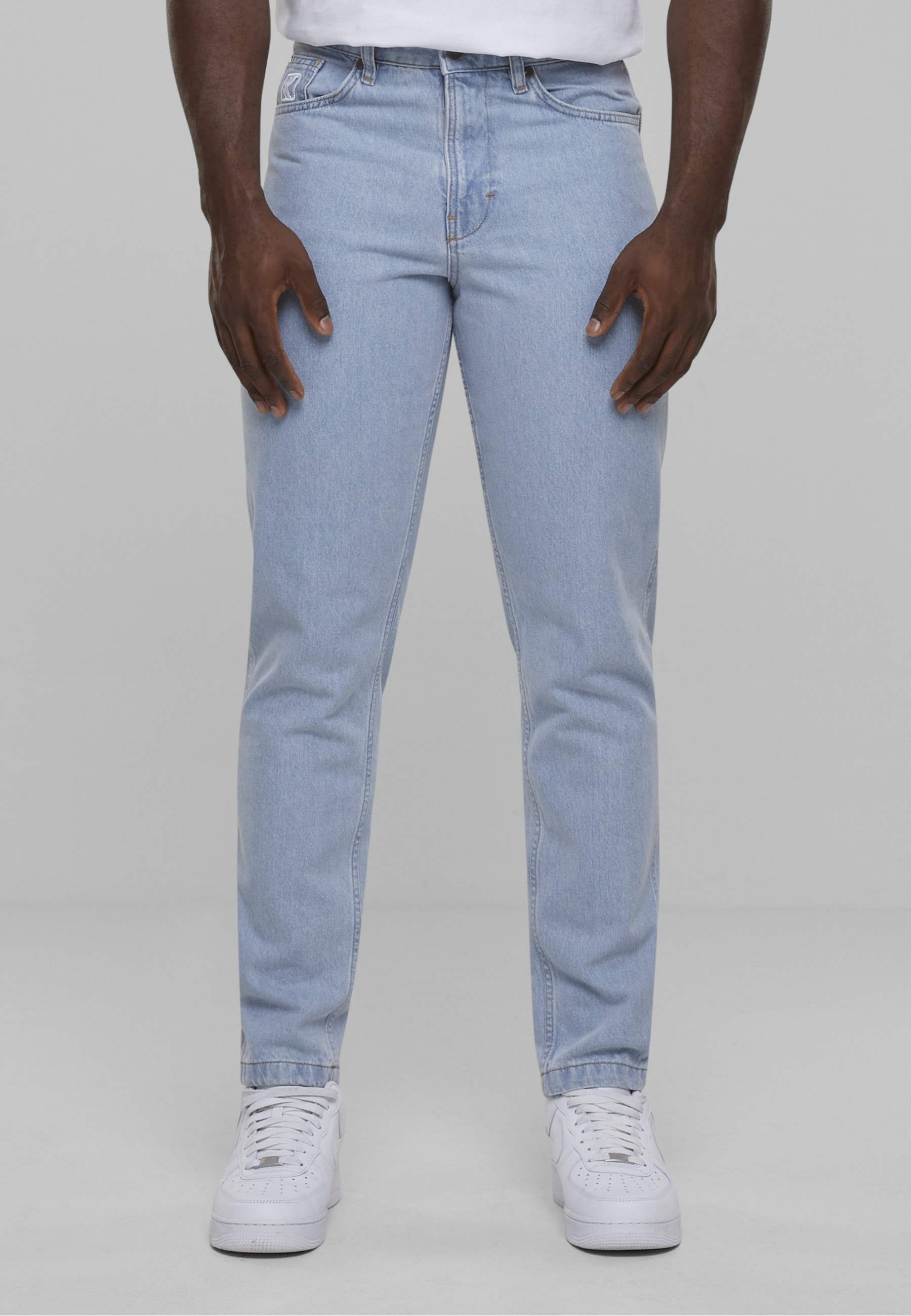 Karl Kani Bequeme Jeans »Karl Kani Herren KK Small Signature Tapered Five Pocket Denim«