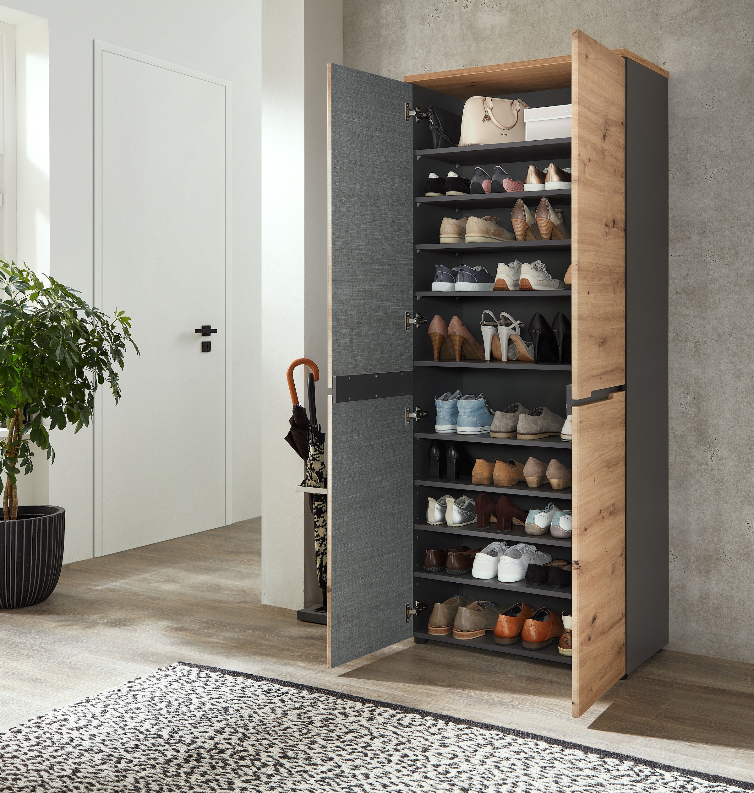 Innostyle Schuhschrank »Memphis Garderobenschrank, 65x192x38cm (B/H/T)«, (1 St.)