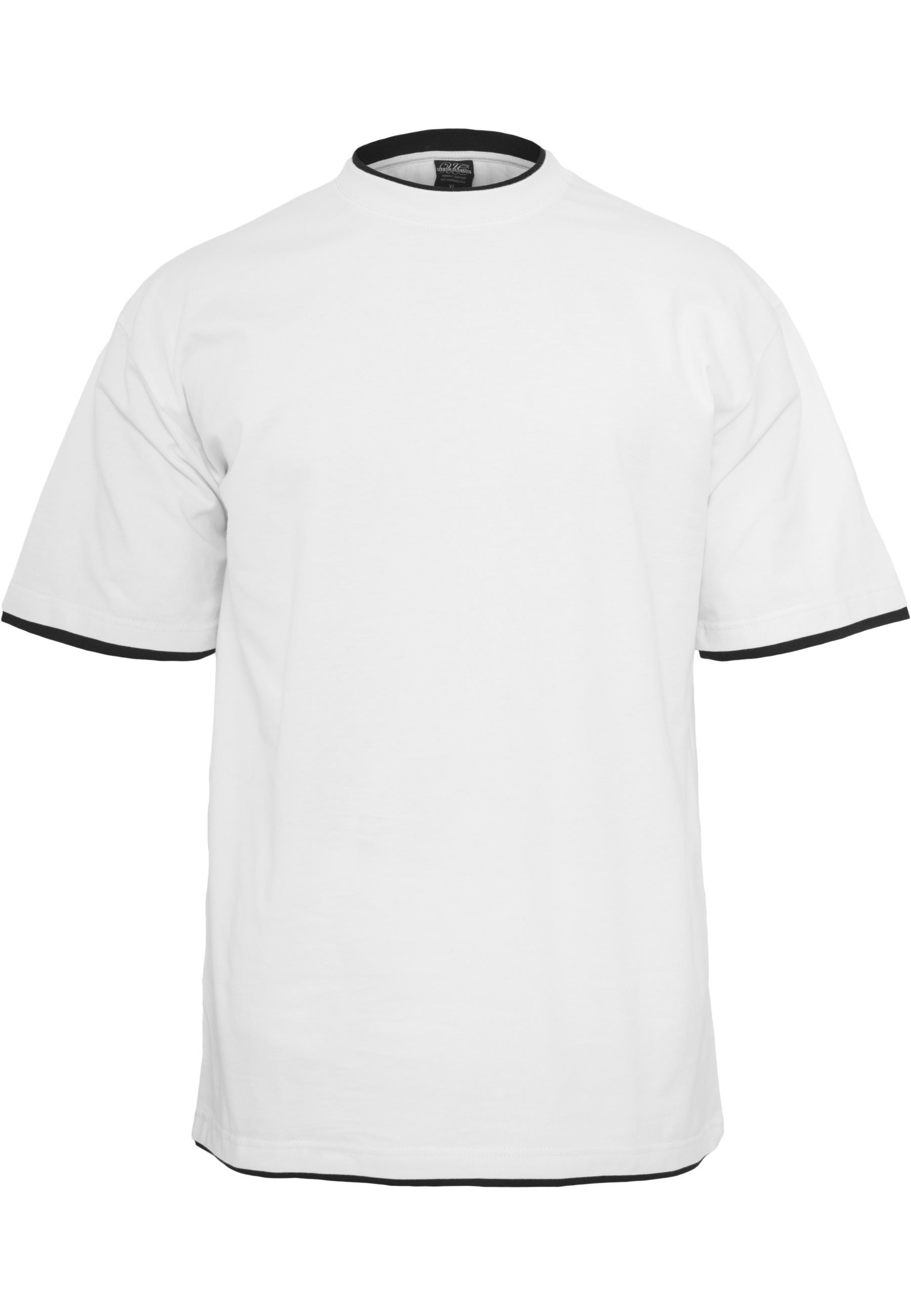 URBAN CLASSICS Kurzarmshirt "Urban Classics Herren Contrast Tall Tee" 1 Stk.