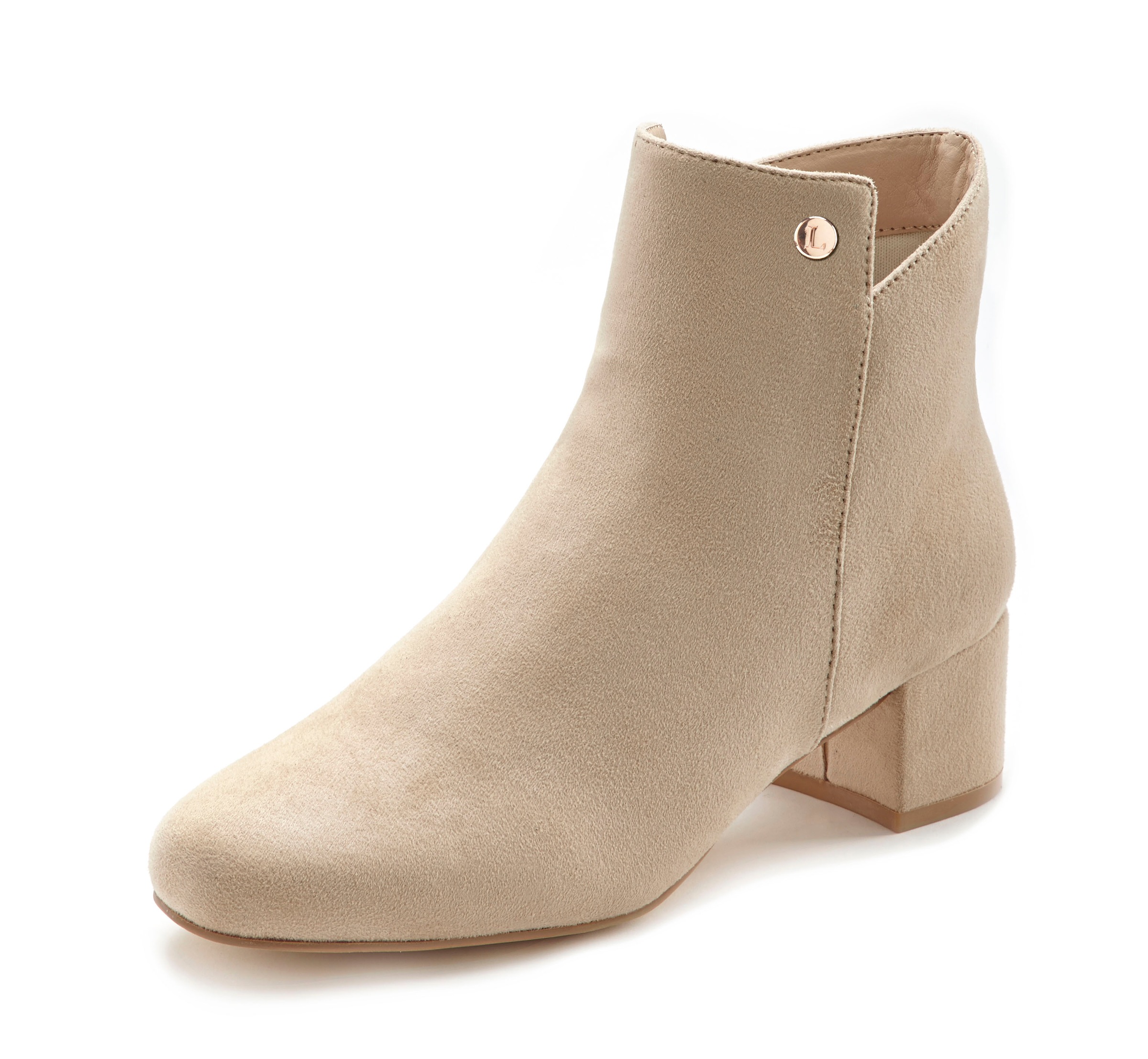 LASCANA Sommerstiefelette Ankle Boots Beige 35 2