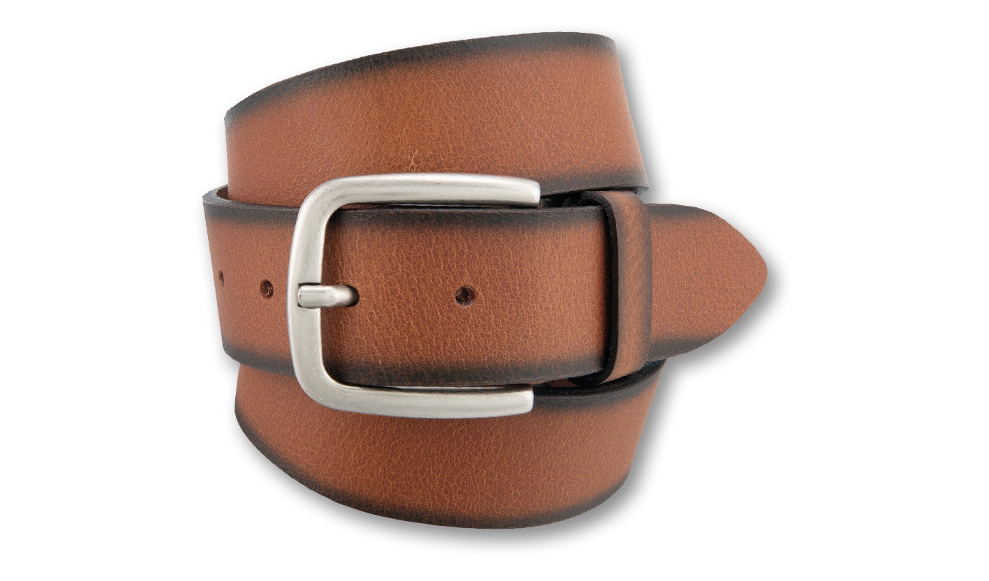Ledergürtel BERND GÖTZ "Ledergürtel aus Büffelleder mit Pull-up Effekt", Herren, Gr. 11,5, cognac, Rindsleder, Gürtel Ledergürtel