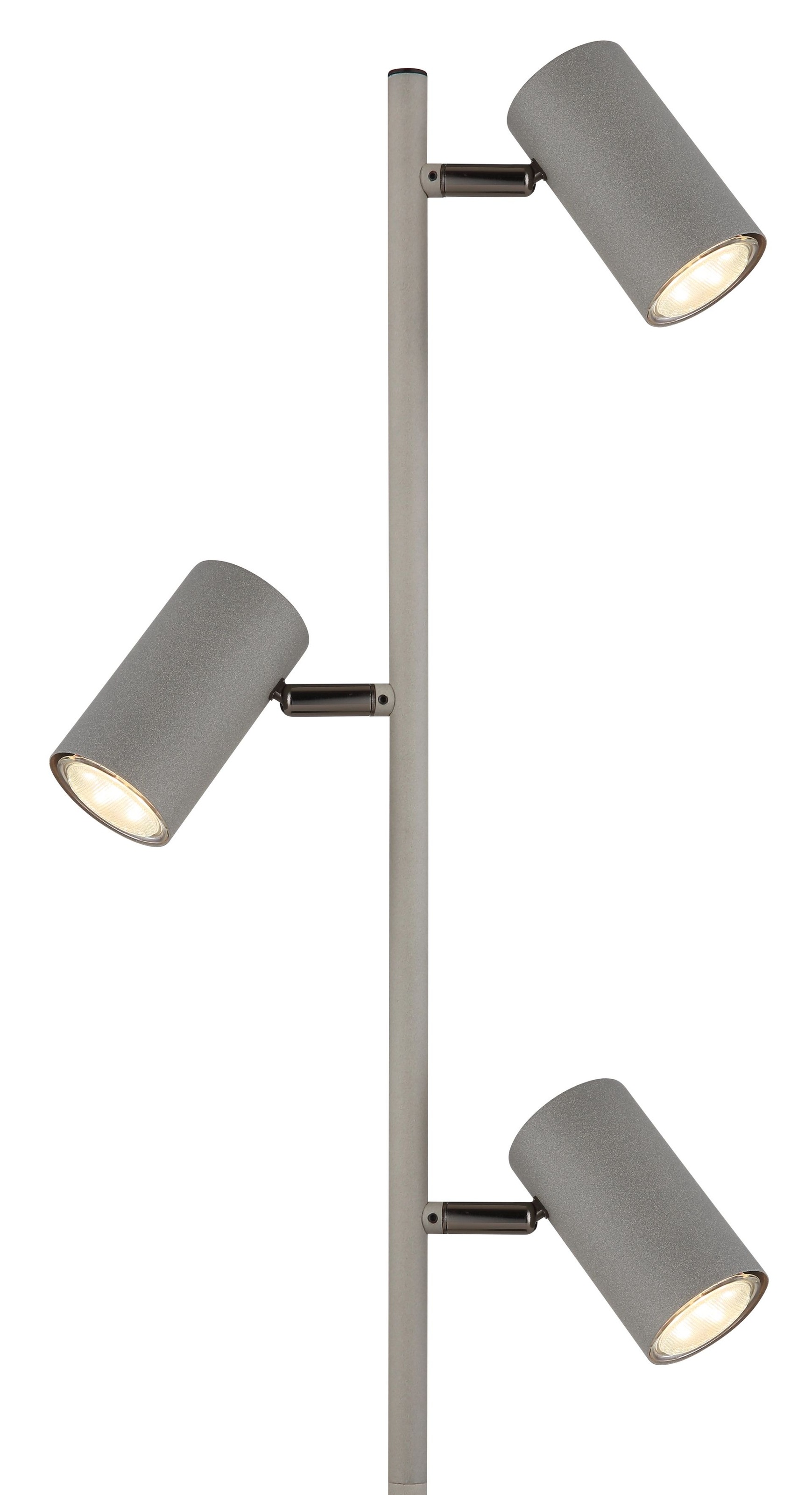 GLOBO LIGHTING LED Stehlampe »ROBBY«, 3 flammig, Leuchtmittel GU10 | ohne Leuchtmittel, Fußtrittschalter