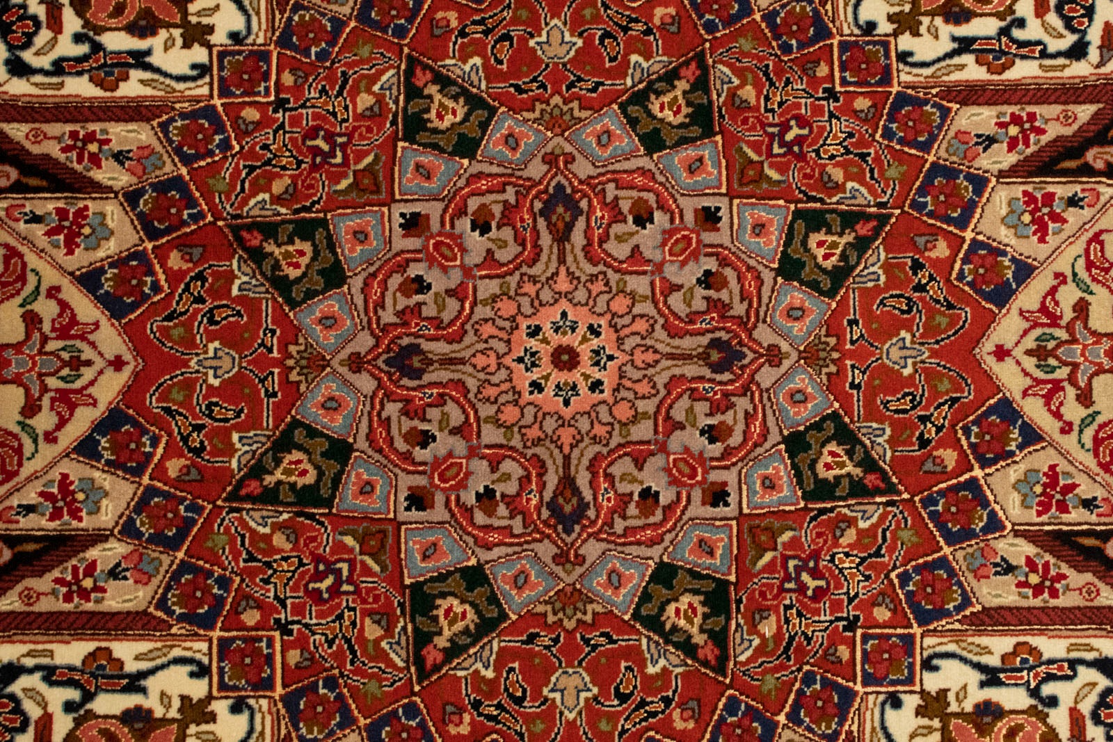 morgenland Teppich »Täbriz 50 Raj Teppich handgeknüpft mehrfarbig«, rechteckig, handgeknüpft