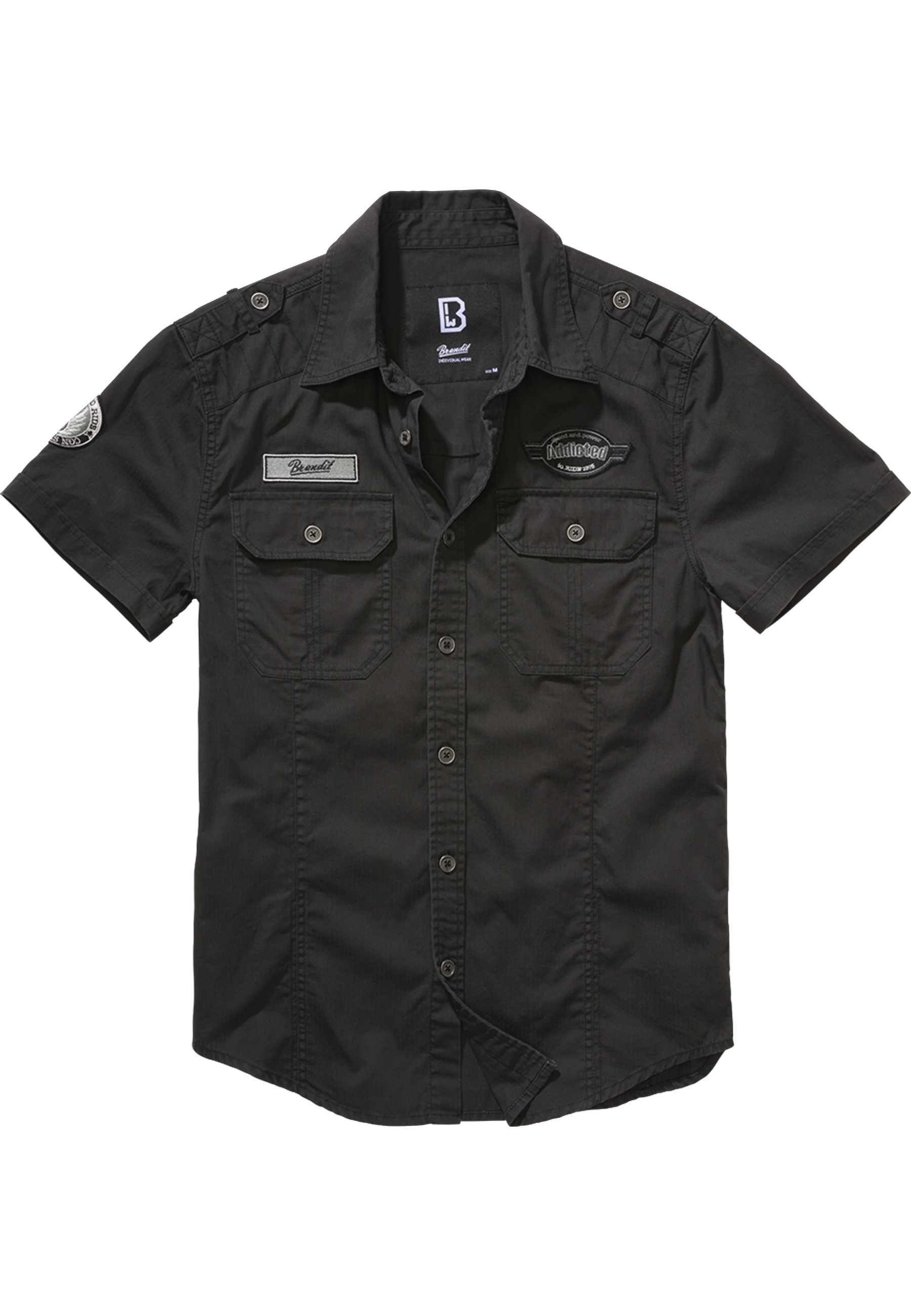 Brandit Kurzarmhemd "Brandit Herren Luis Vintage Shirt Short Sleeve" 1 Stk.