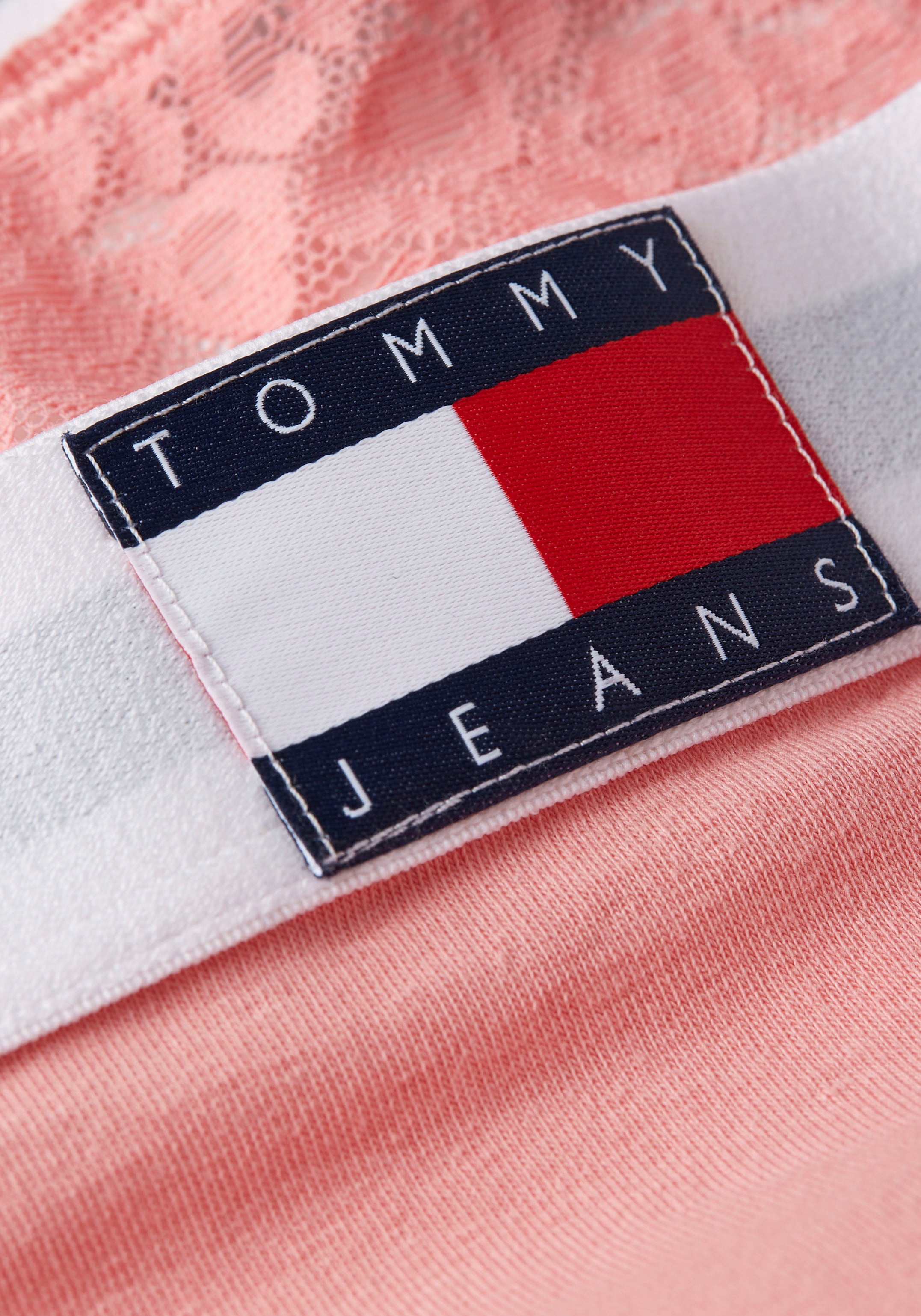 Tommy Hilfiger Underwear String »THONG«, mit Spitze & Tommy Hilfiger Logo-Elastikbund