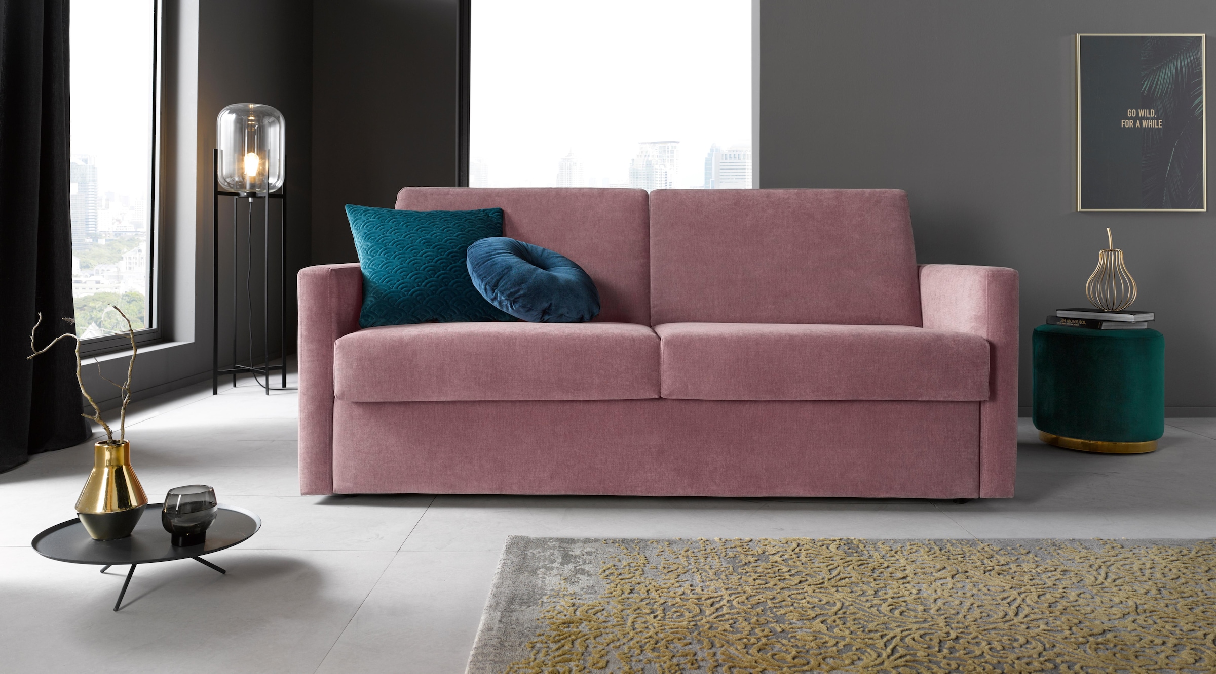 Home affaire Schlafsofa "GOLDPOINT 182cm, Dauerschläfer, Liegefläche 140/20 günstig online kaufen