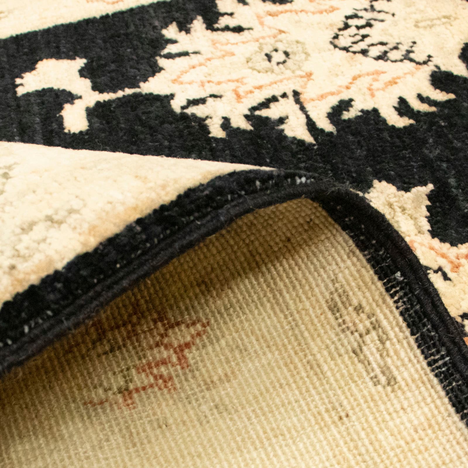 morgenland Wollteppich »Ziegler Teppich handgeknüpft schwarz«, rechteckig