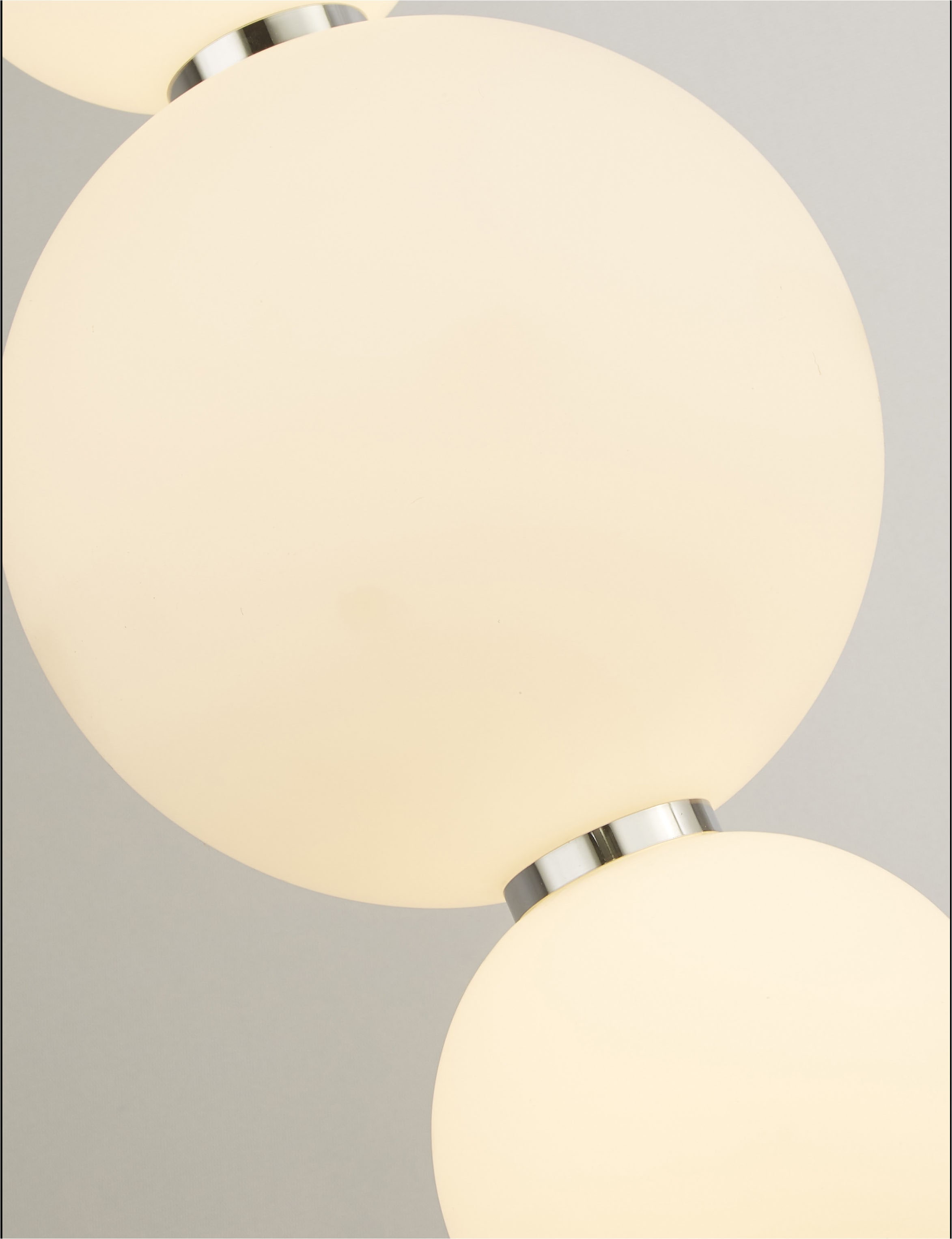 Searchlight Pendelleuchte »Snowball 3Lt Leuchte - Chrommetall & Opalglas« LED-Modul 1 Stk.