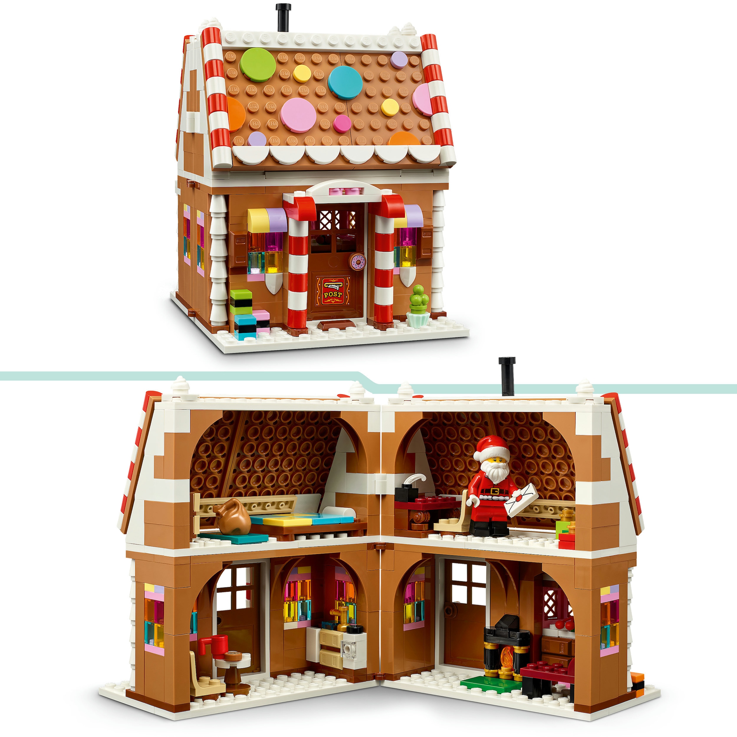LEGO® Konstruktionsspielsteine »Weihnachtliches Lebkuchenhaus (40809), LEGO Iconic« Made in Europe