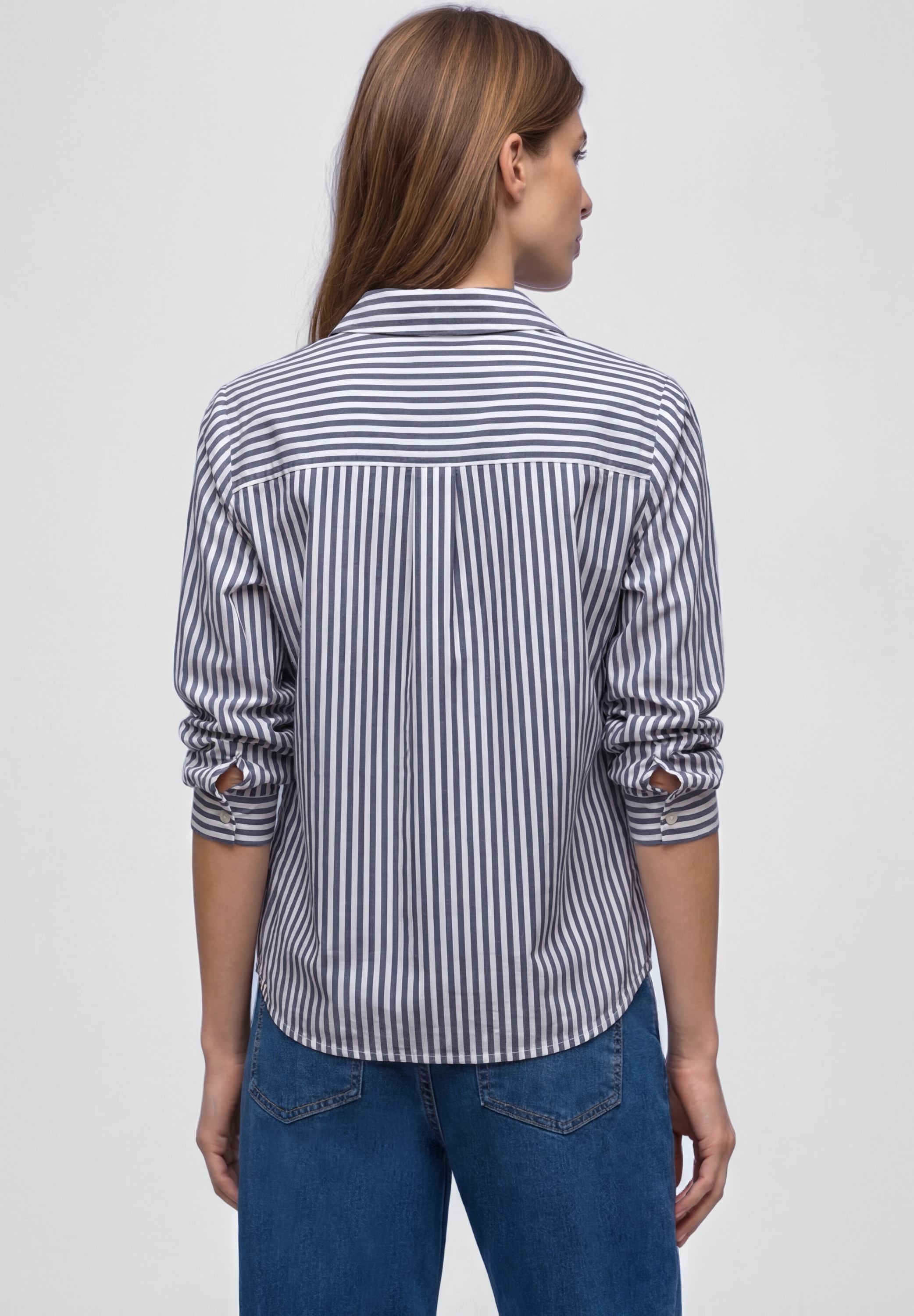 STREET ONE Langarmbluse im Streifen-Design