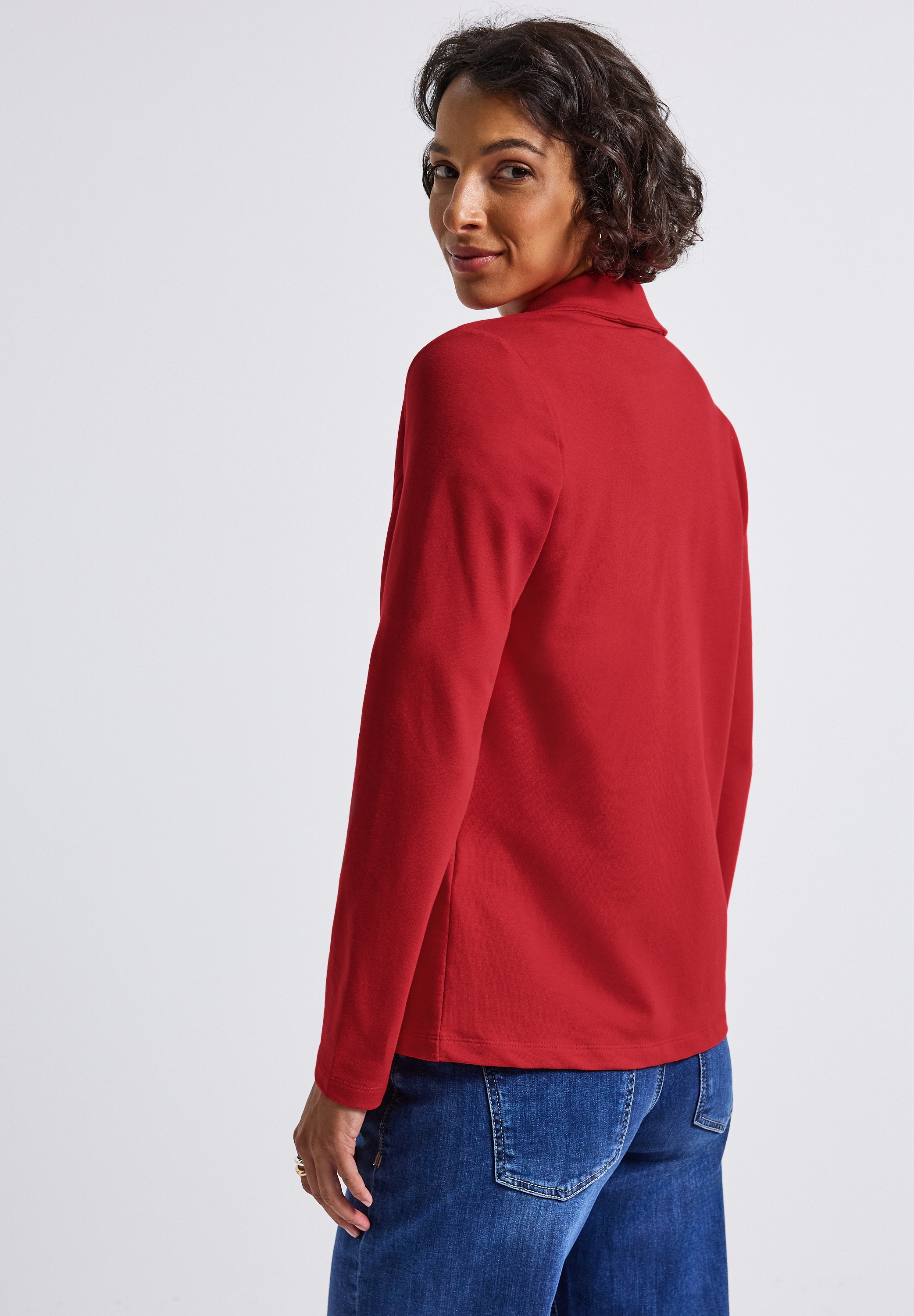 STREET ONE Kurzblazer, aus Baumwolle mit Stretchanteil