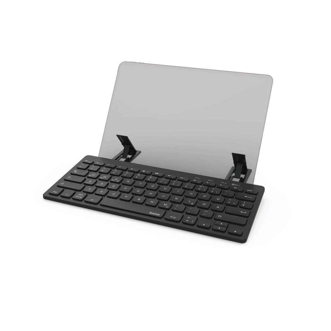 Hama Tablet | Tastatur Deutsche mit Tastatur Tastatur »Bluetooth Smartphones BAUR Standfunktion«, (QWERTZ)
