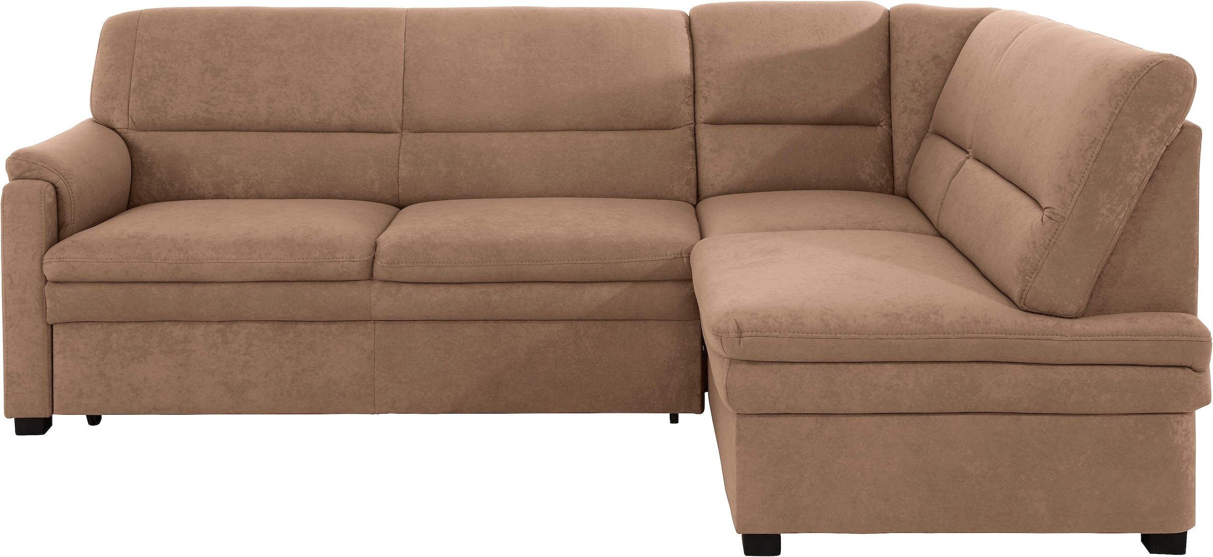 sit&more Ecksofa »Pisa L-Form«, mit Federkern, wahlweise mit Bettfunktion