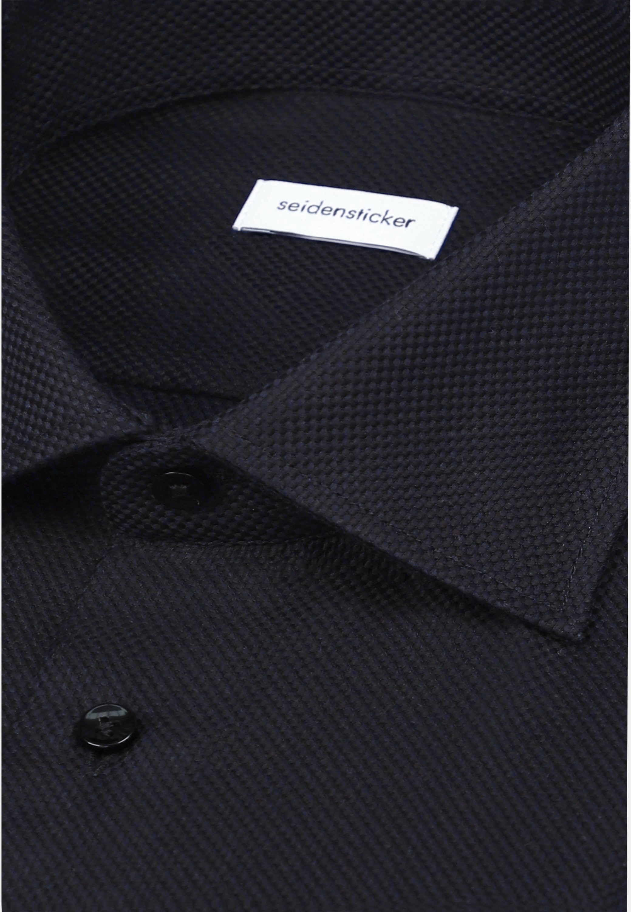 seidensticker Businesshemd »Schwarze Rose« Slim 1/1 Kentkragen Struktur